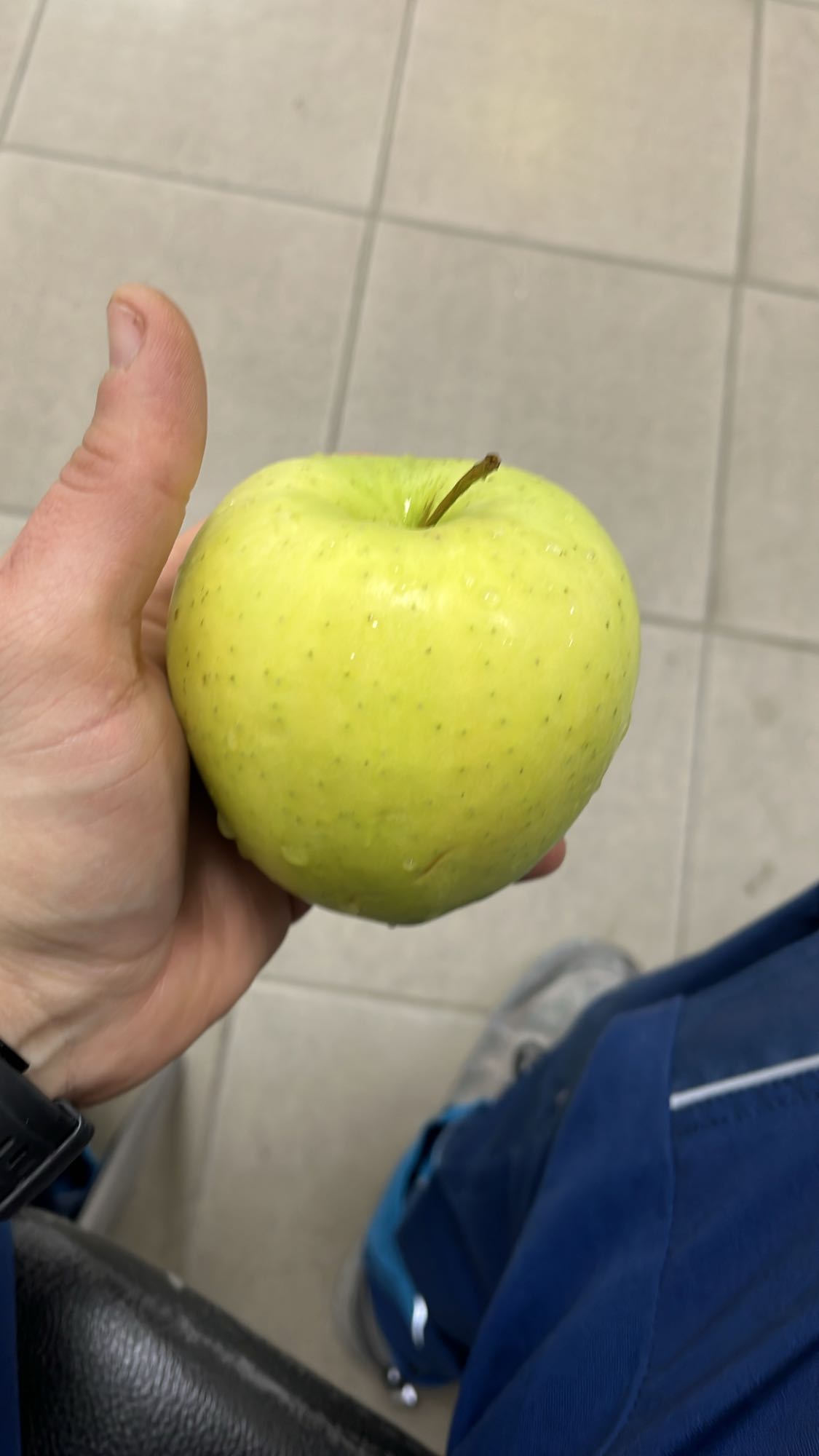 Зелена ябълка