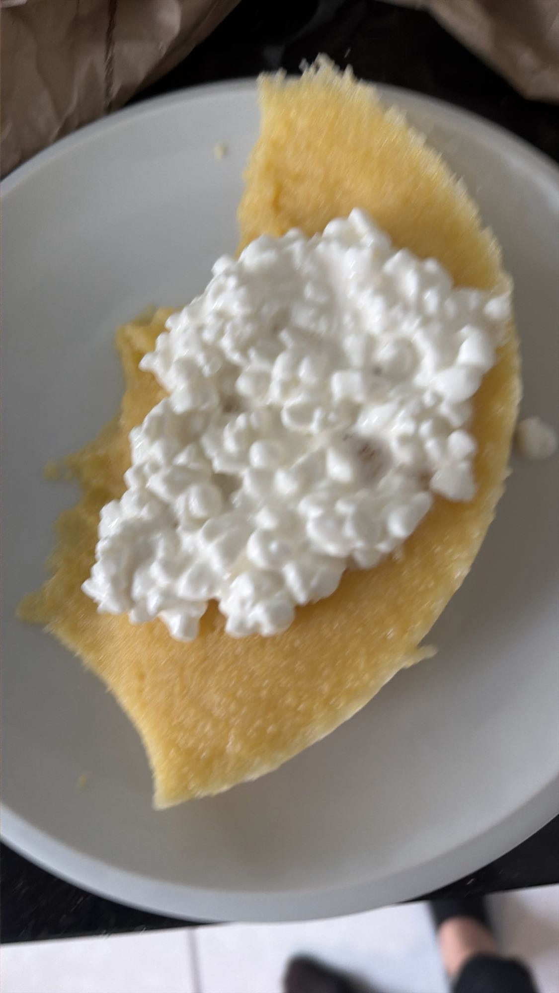 Polenta con ricotta