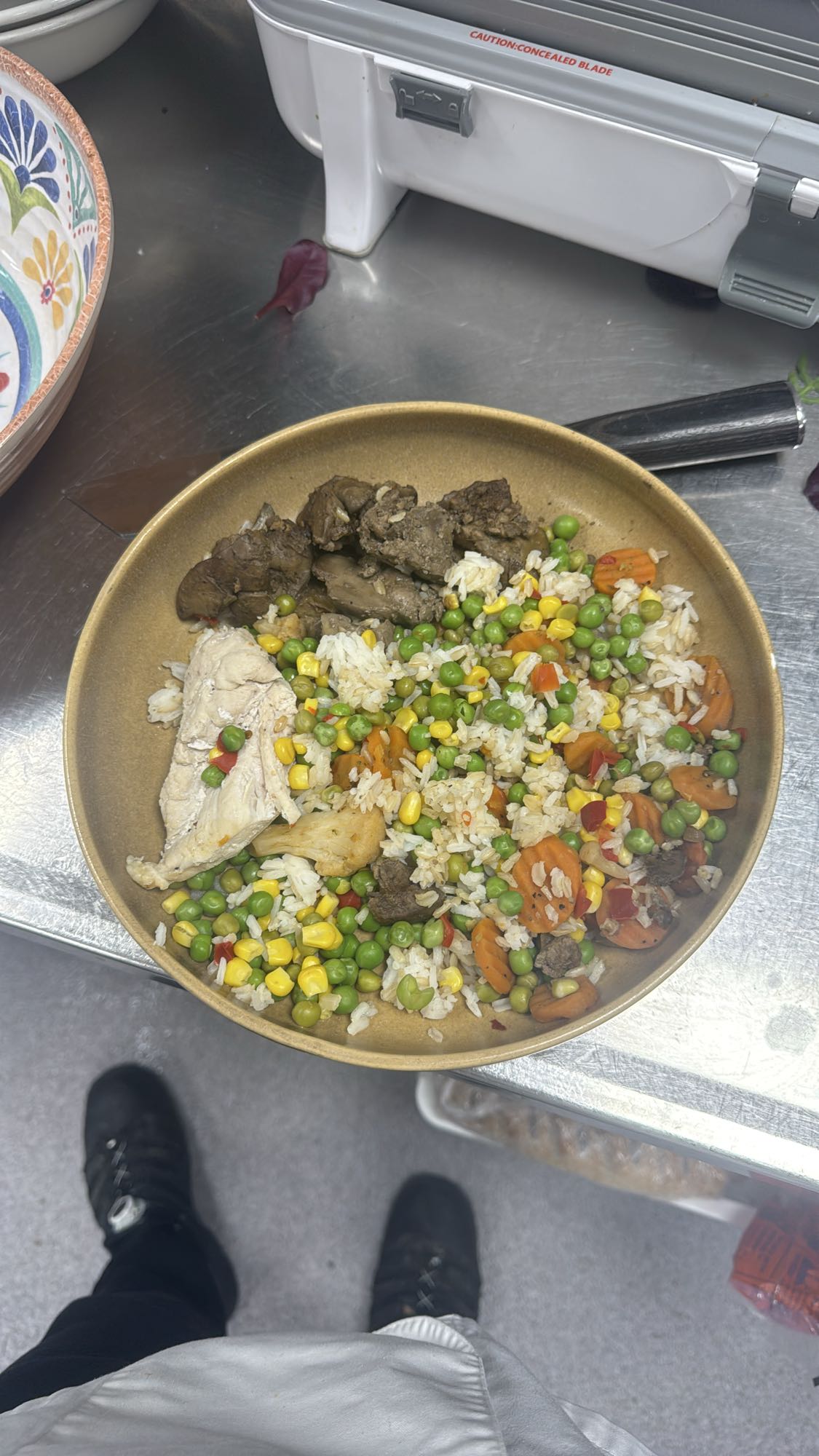 Ris med kyckling och lever