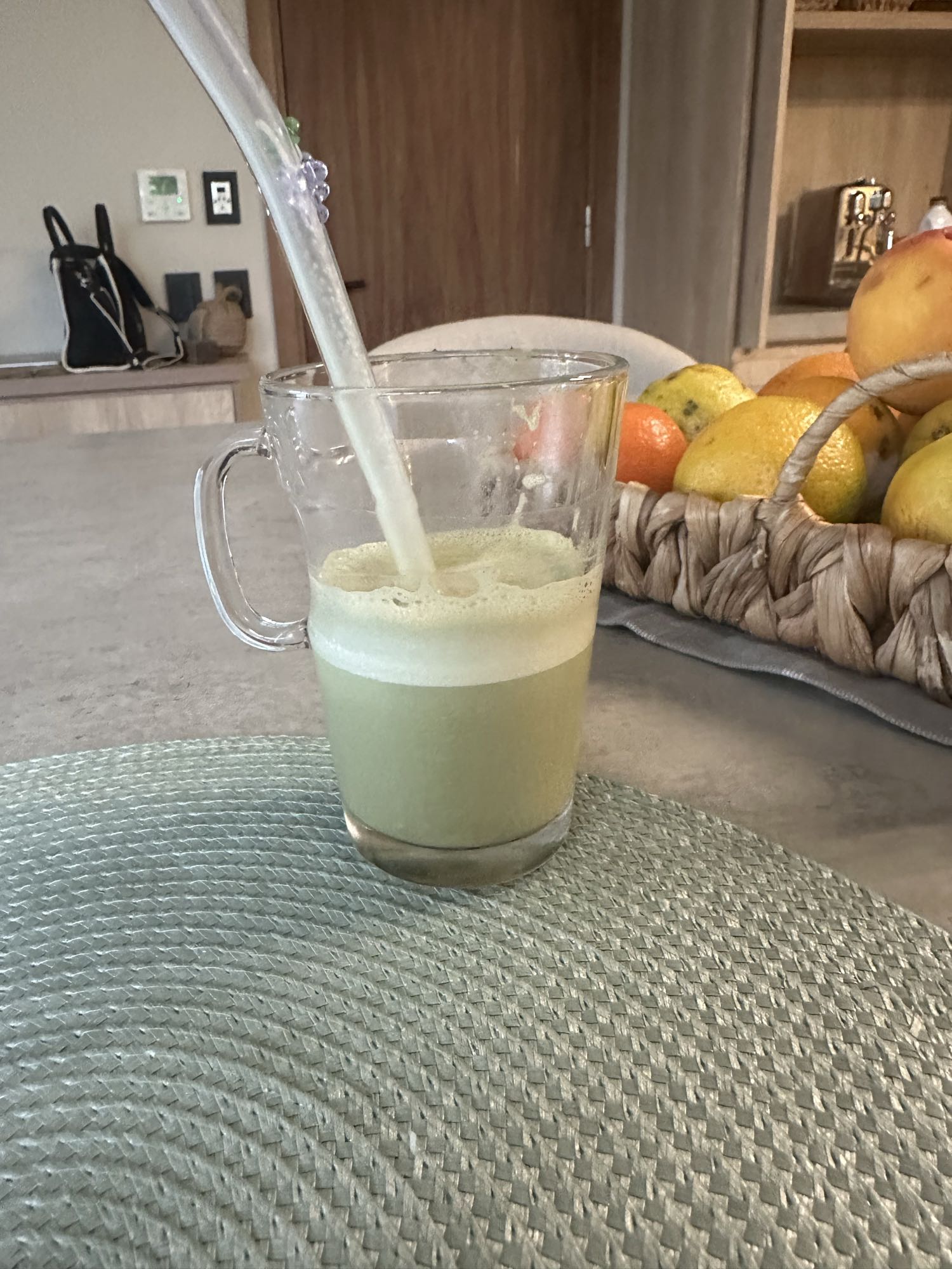 jugo de frutas verdes