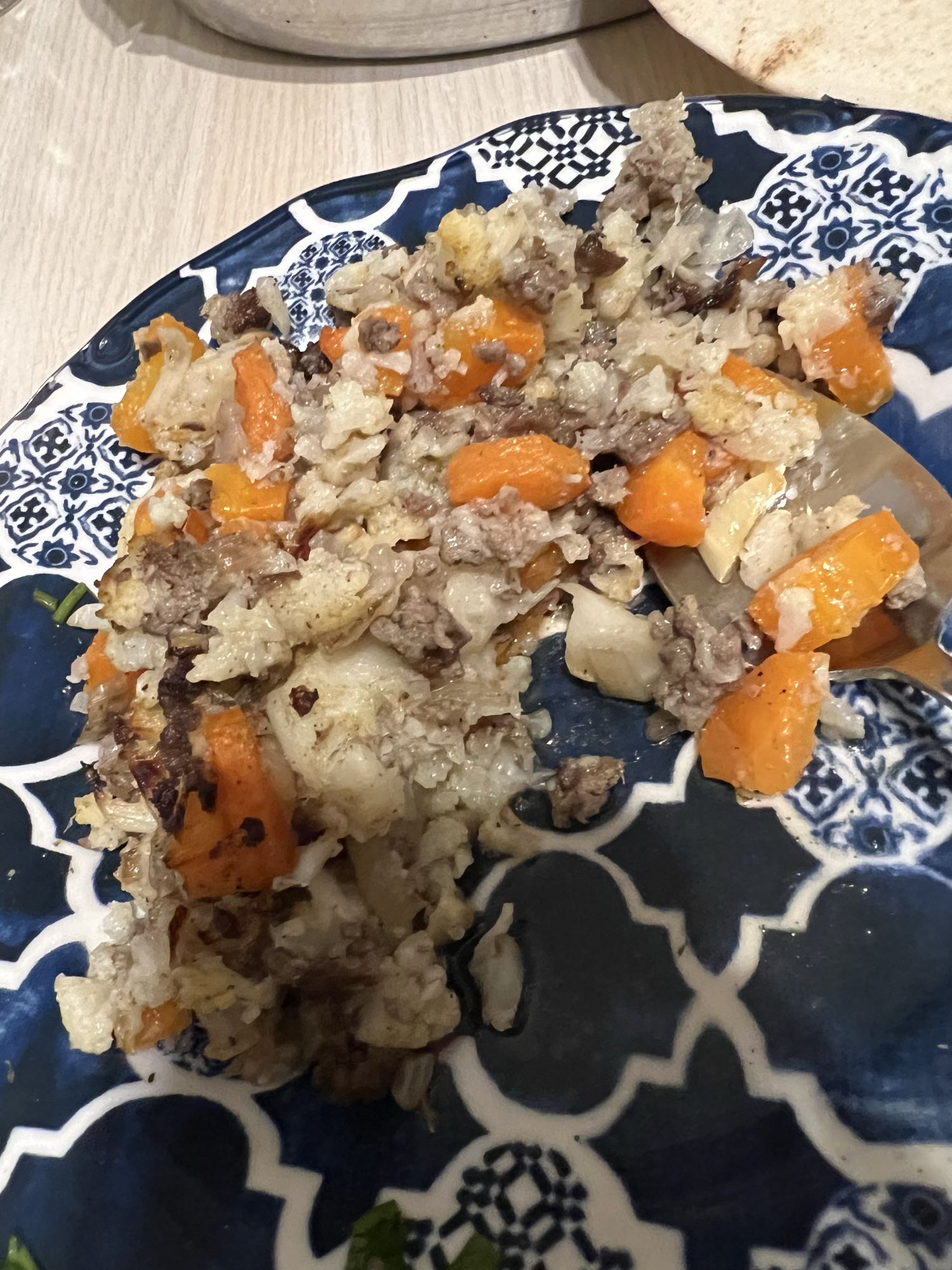 Beef Veggie Rice Bake