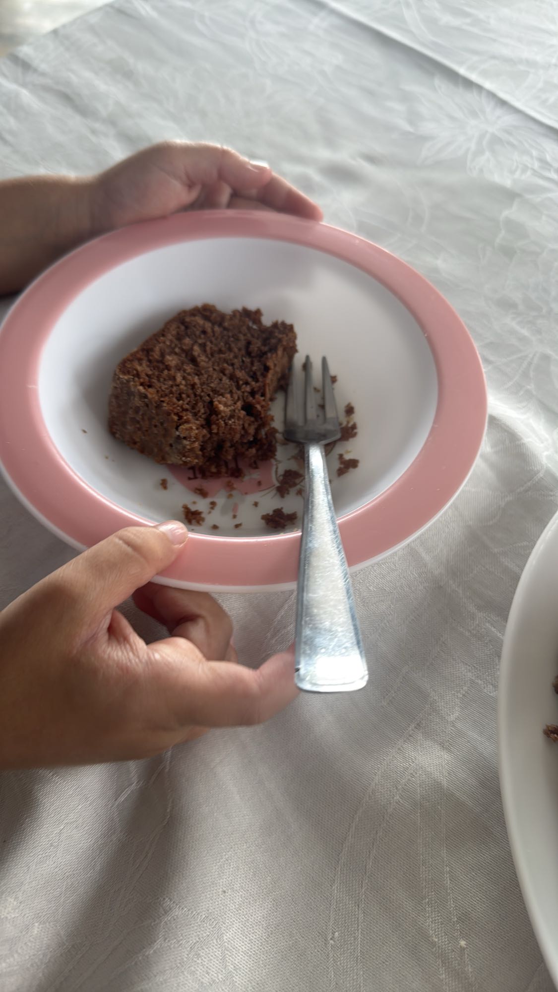 Bolo de chocolate fatia