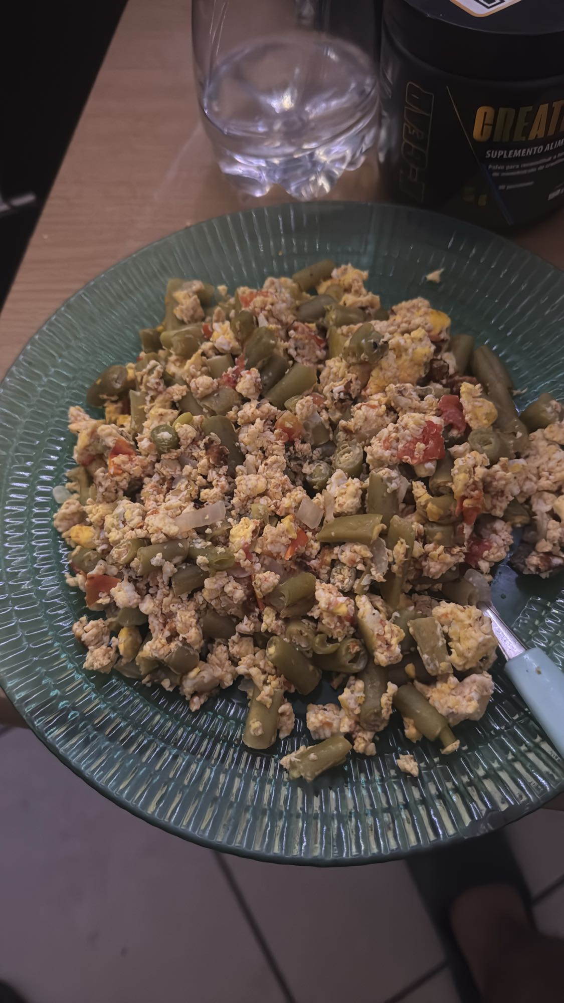 Ejotes con huevo