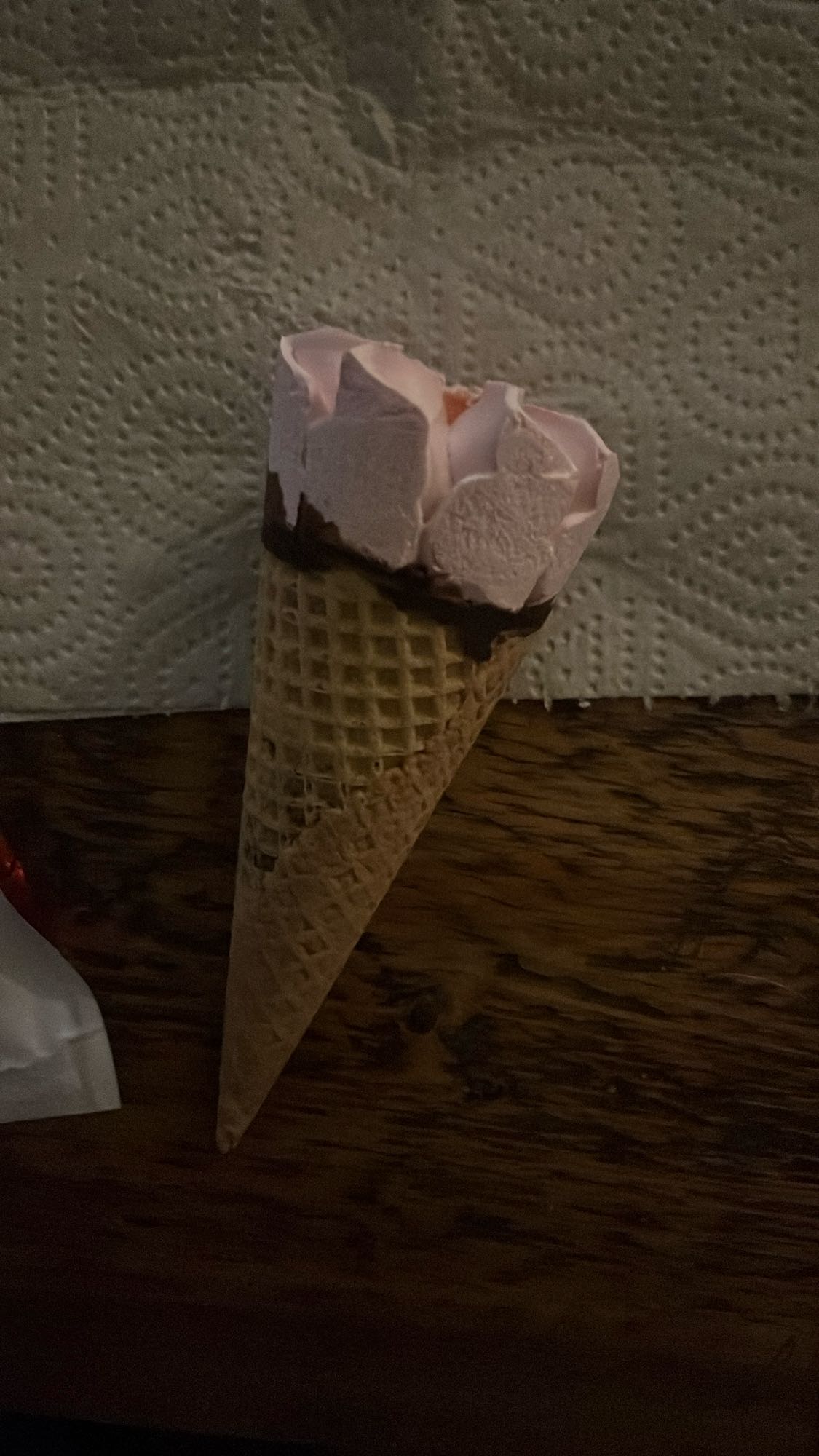 Glassstrut med marshmallows