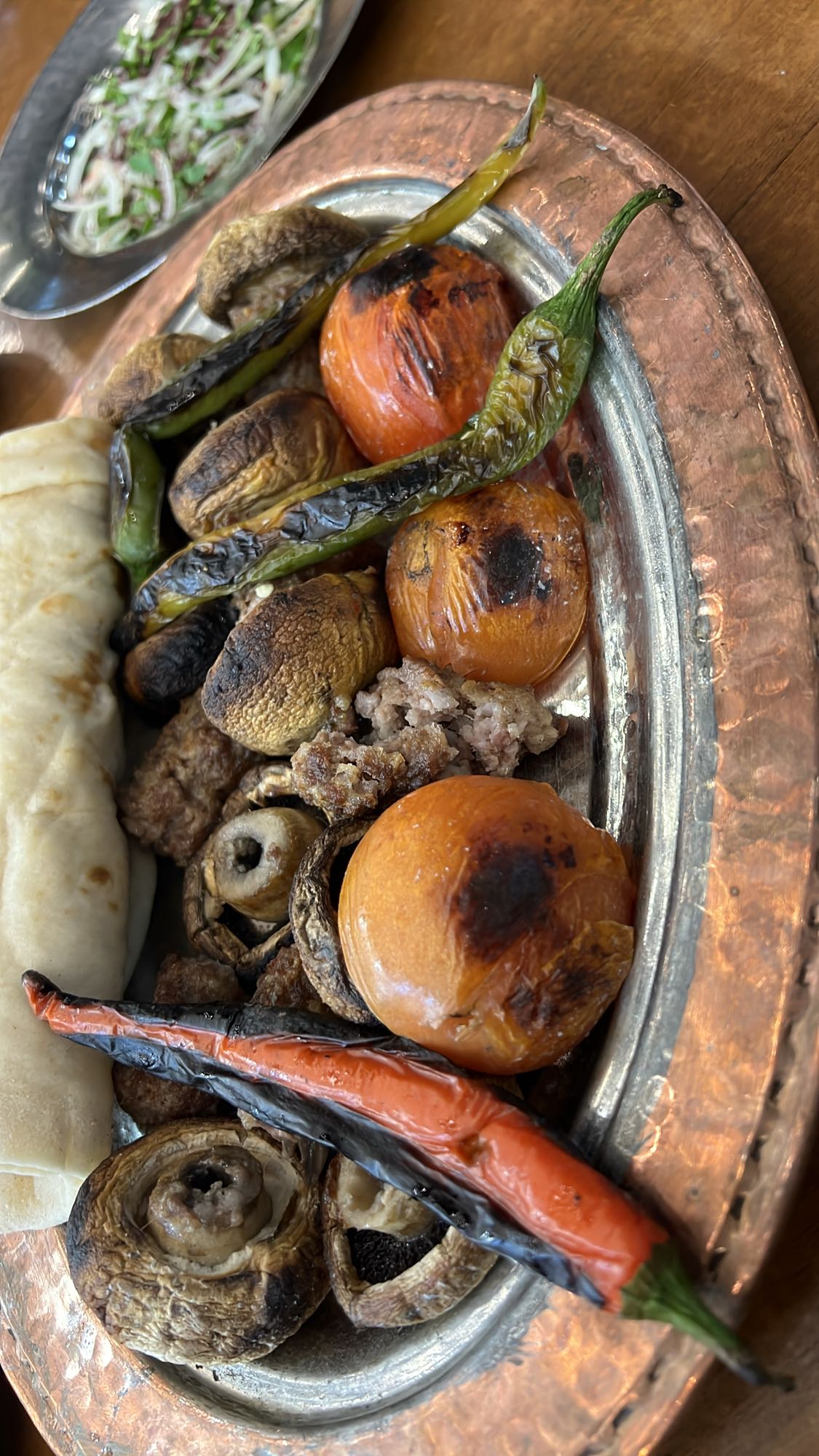 Grilled Veg & Meat Wrap