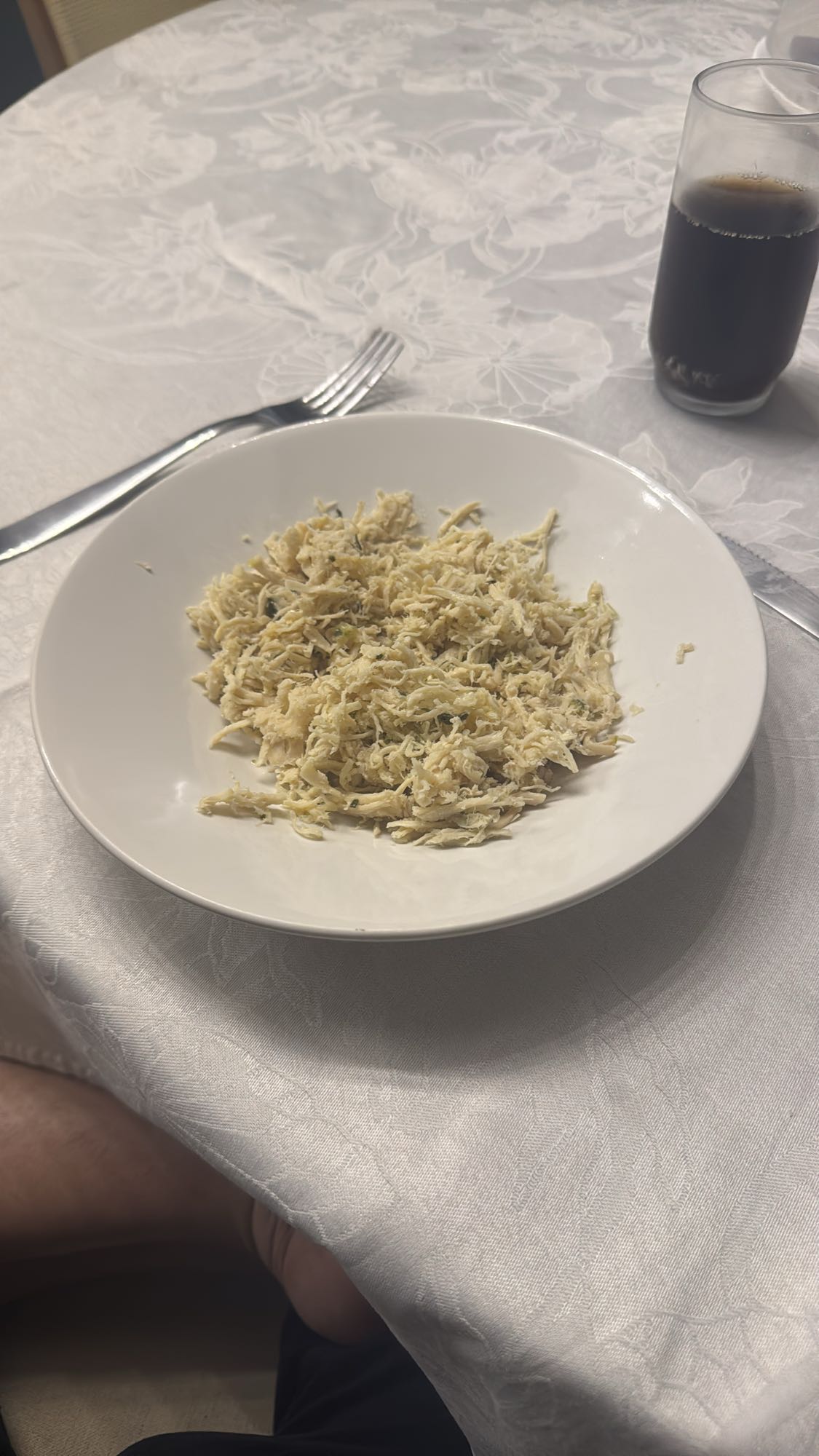 Frango desfiado simples