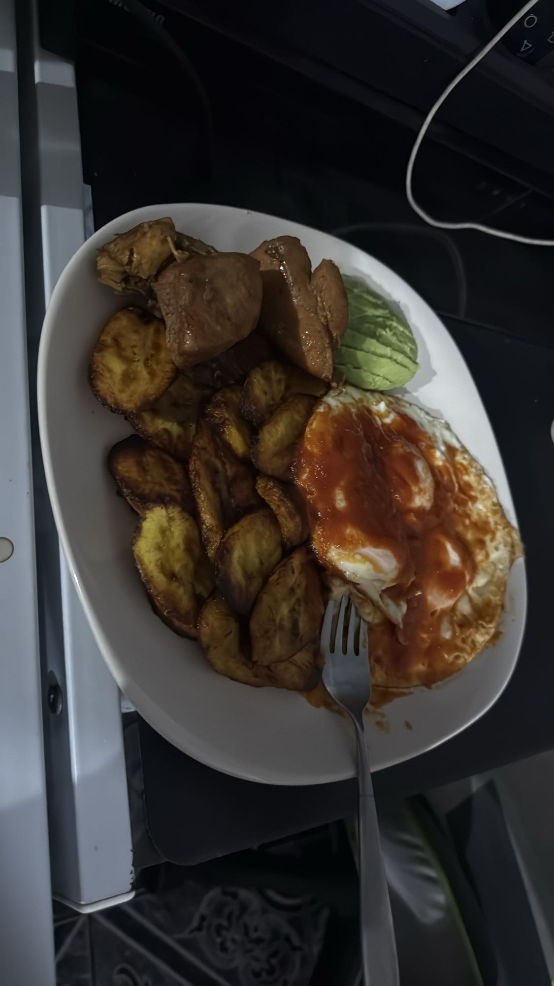Desayuno mixto con plátano