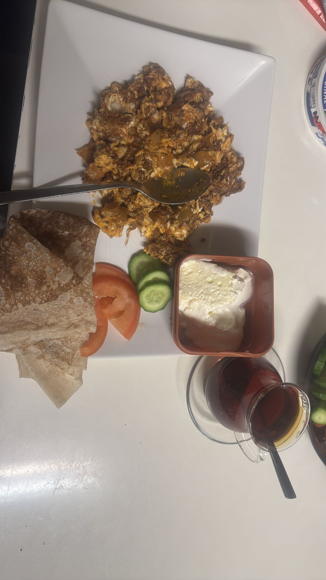 Turkisk frukost tallrik