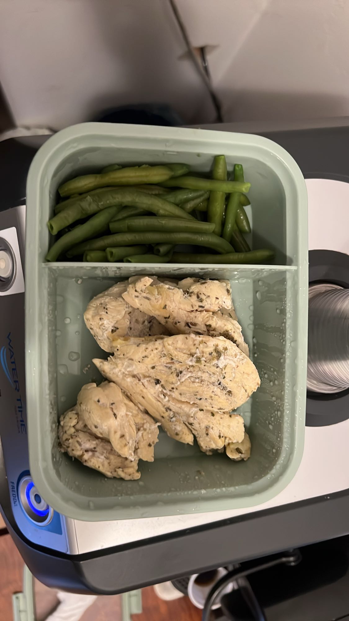 Tavuk ve yeşil fasulye