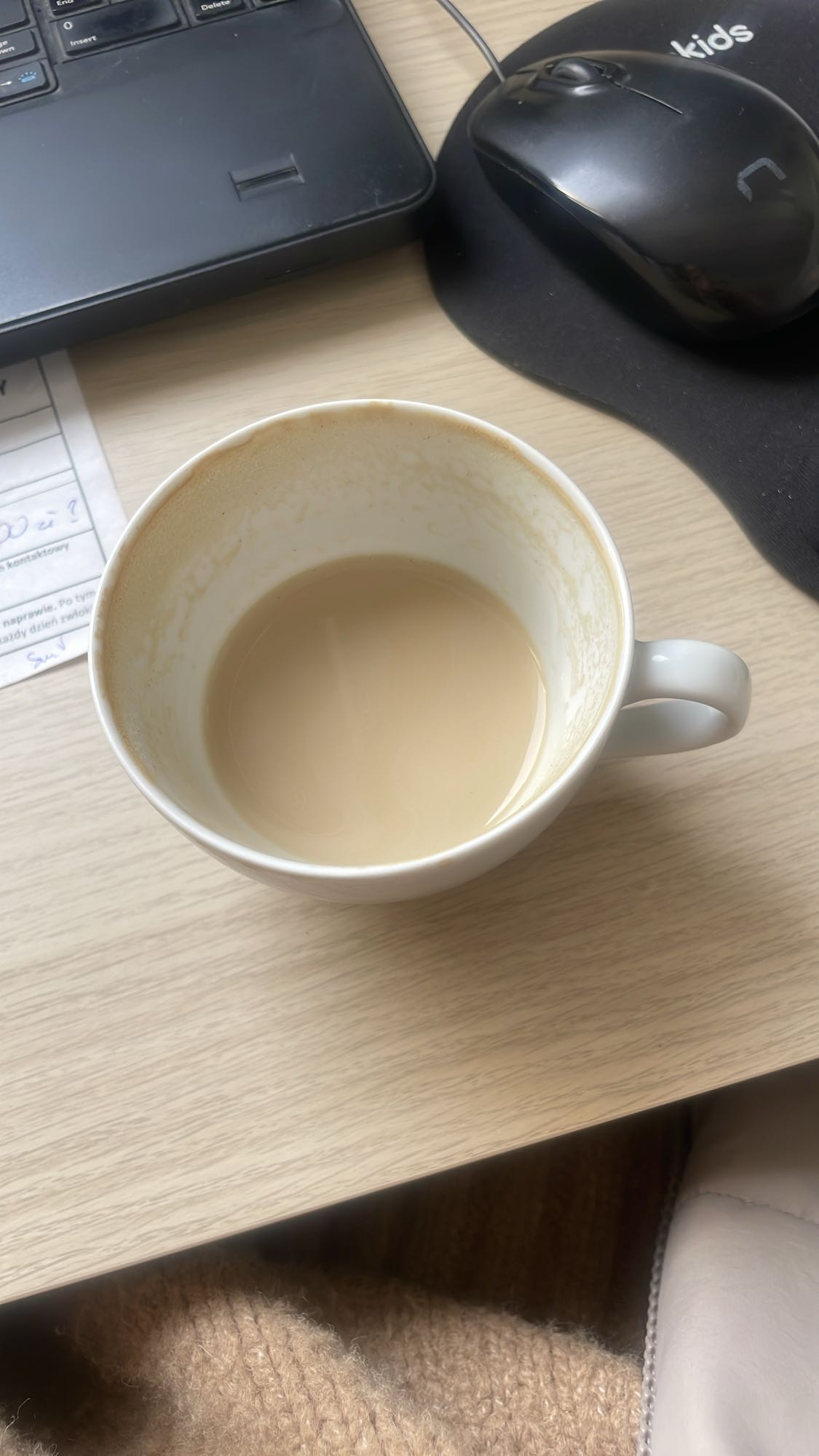 kawa z mlekiem