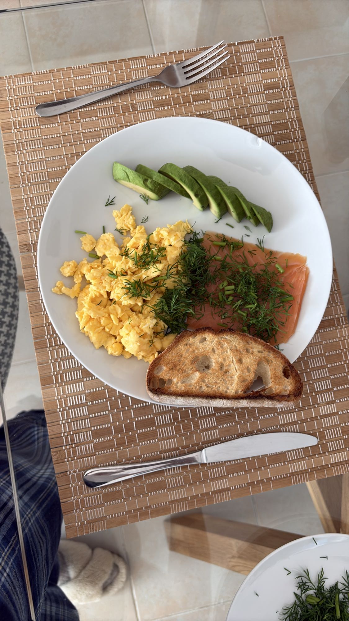 Salmon Avocado Breakfast Plate