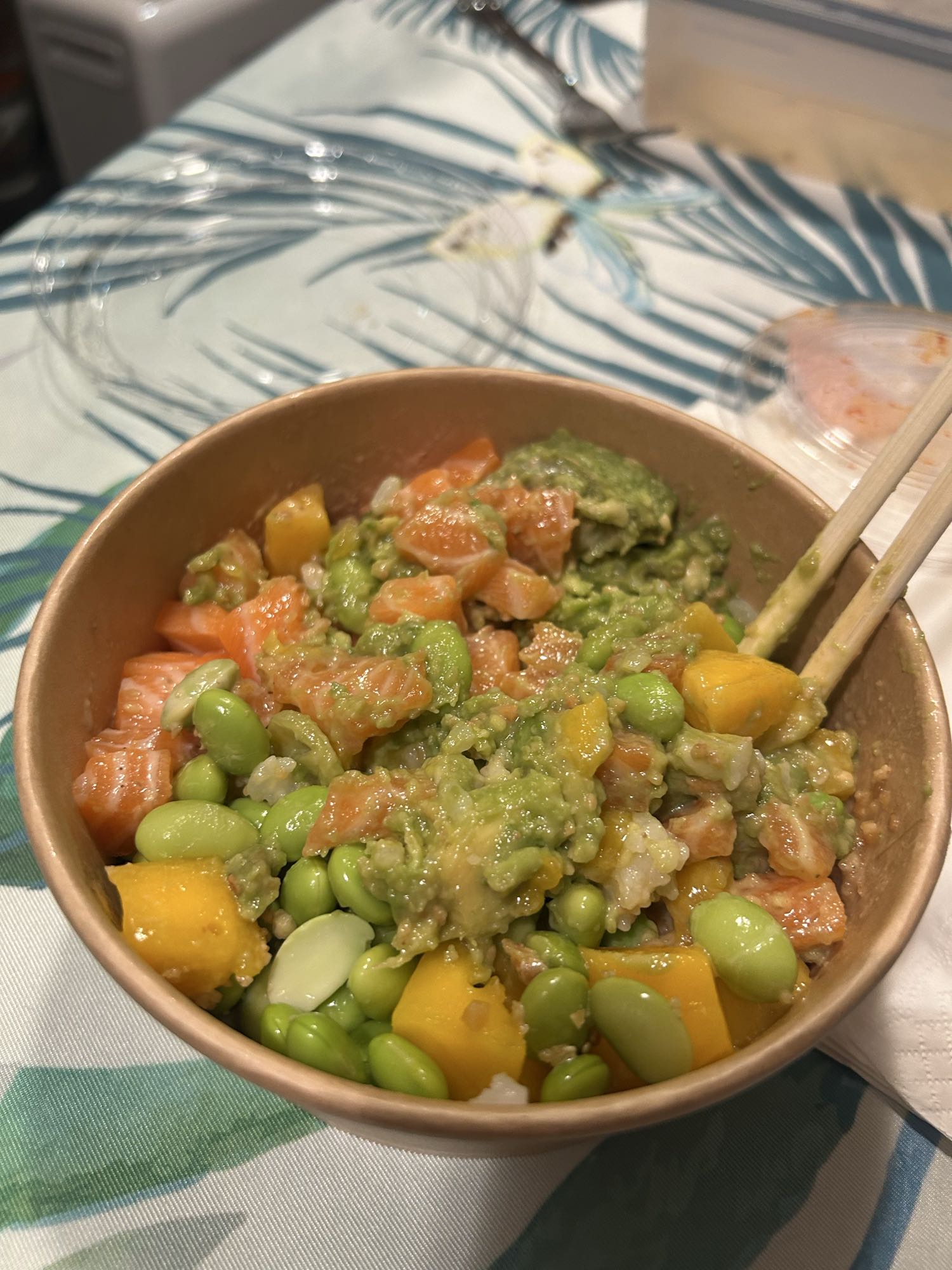 Salmon Mango Poke Bowl