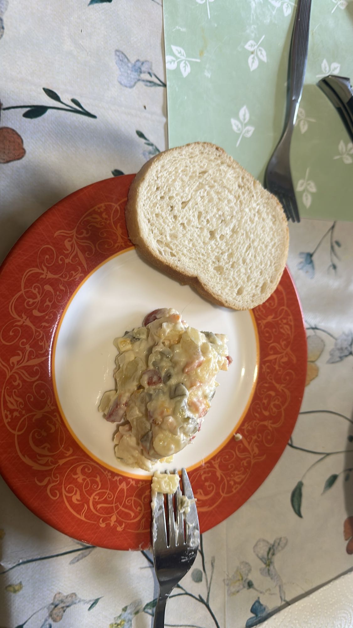 Bread with Russian Salad