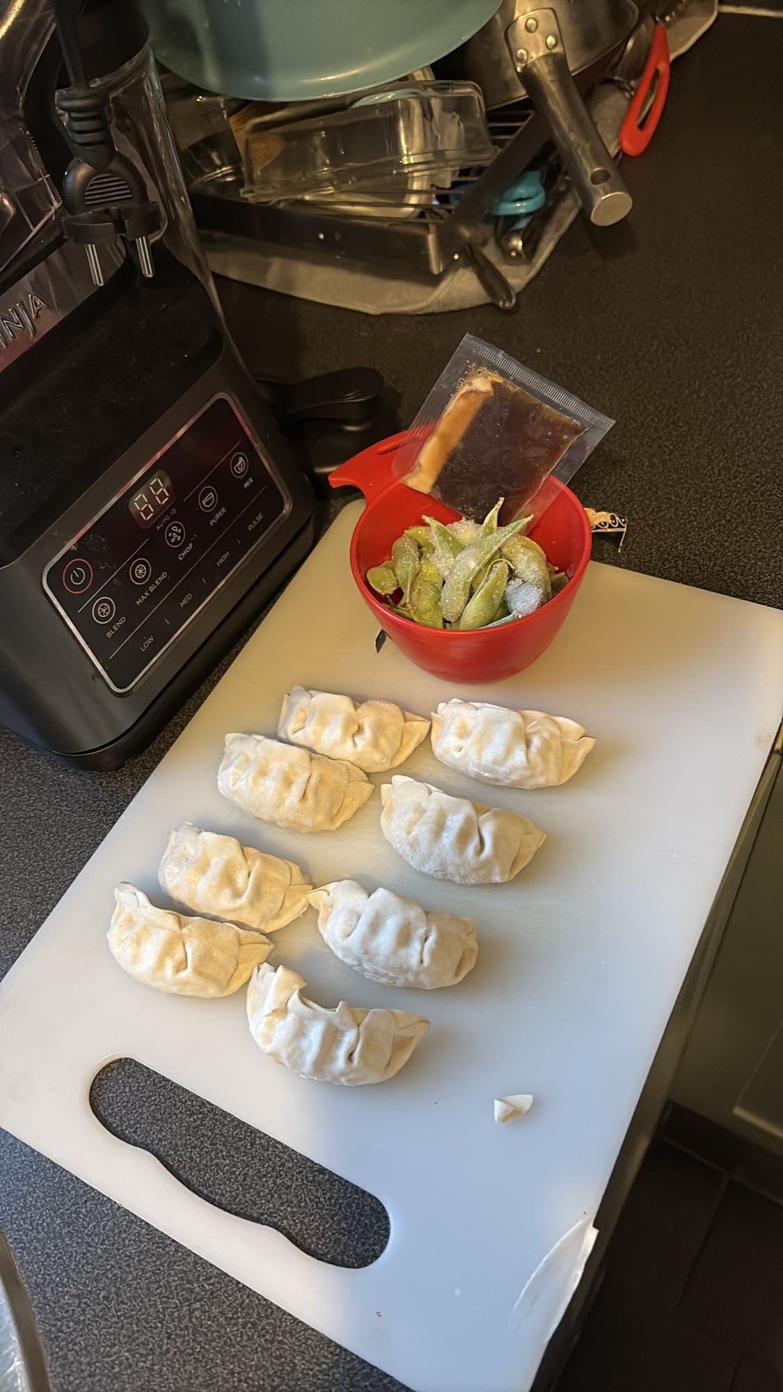 Gyoza med edamame