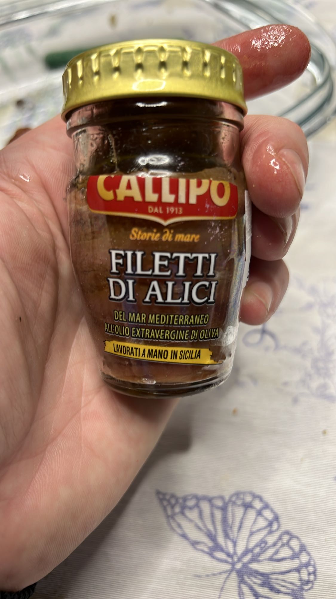 File de anșoa în ulei