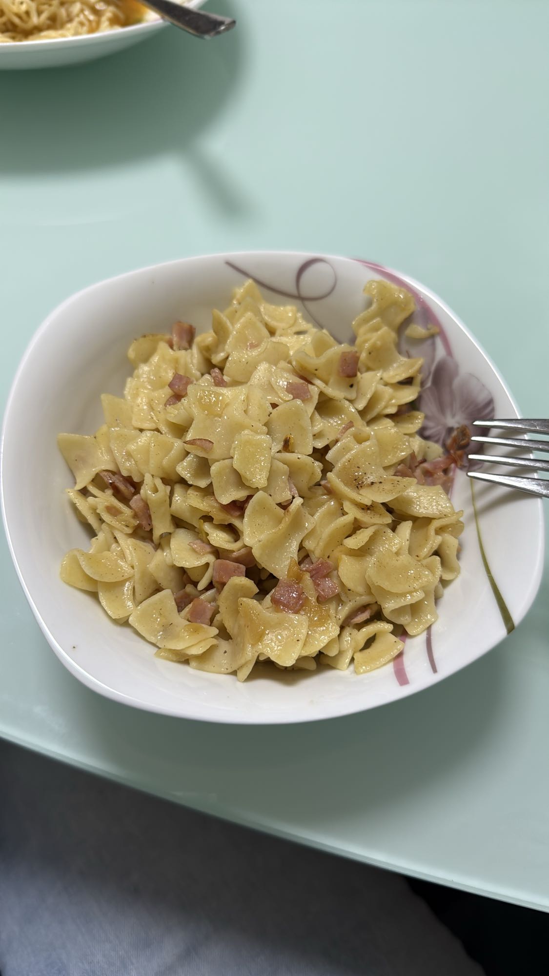 Pasta mit Schinken