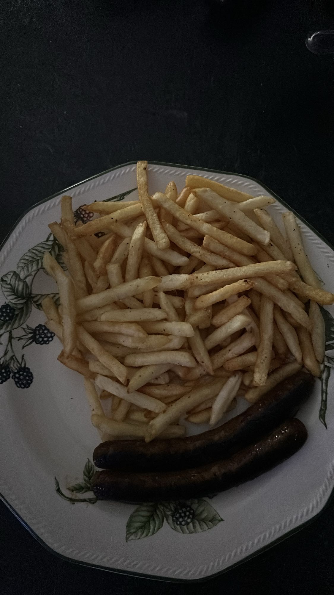 Frites et saucisses