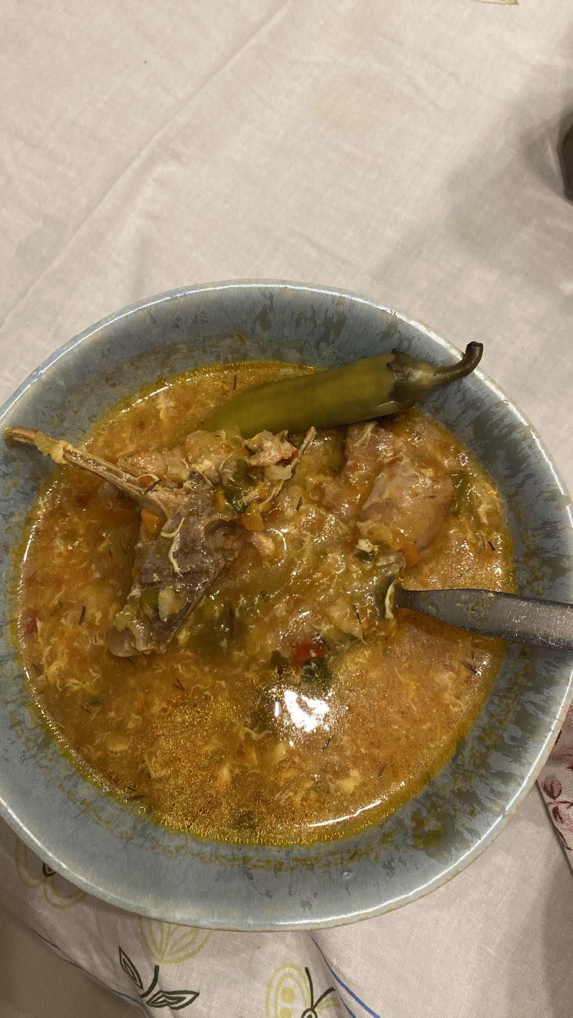 Ciorbă de miel cu legume