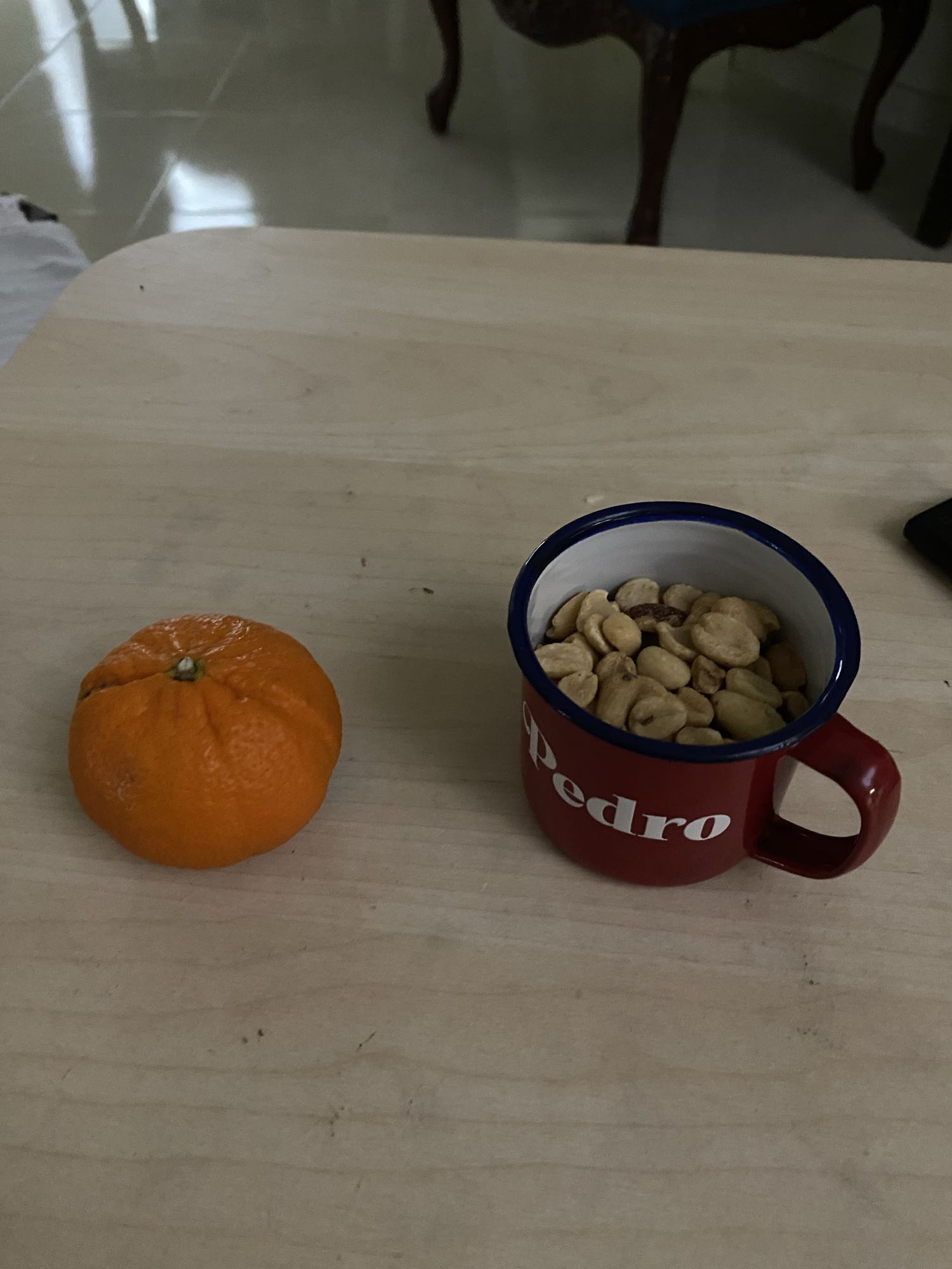 Mandarina y nueces