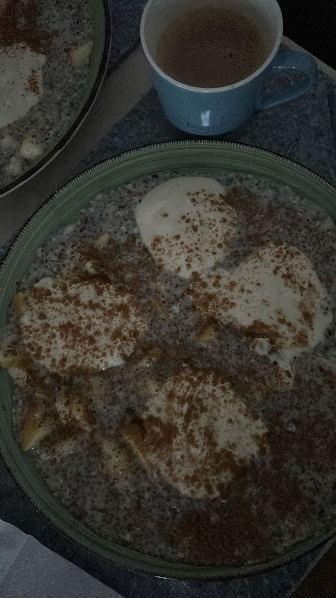 pudín de chía con manzana