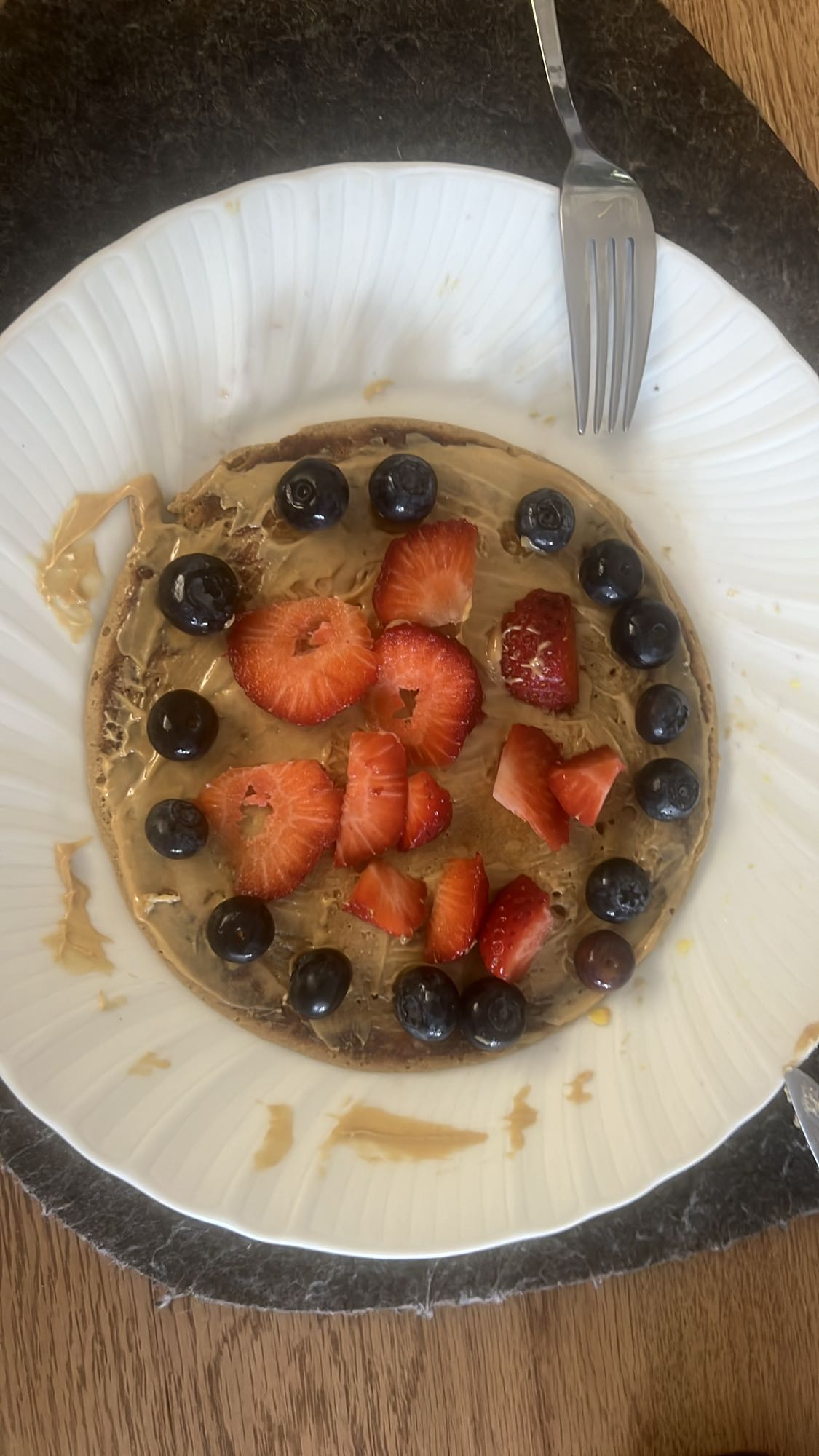 Peanut Butter Berry Pancake