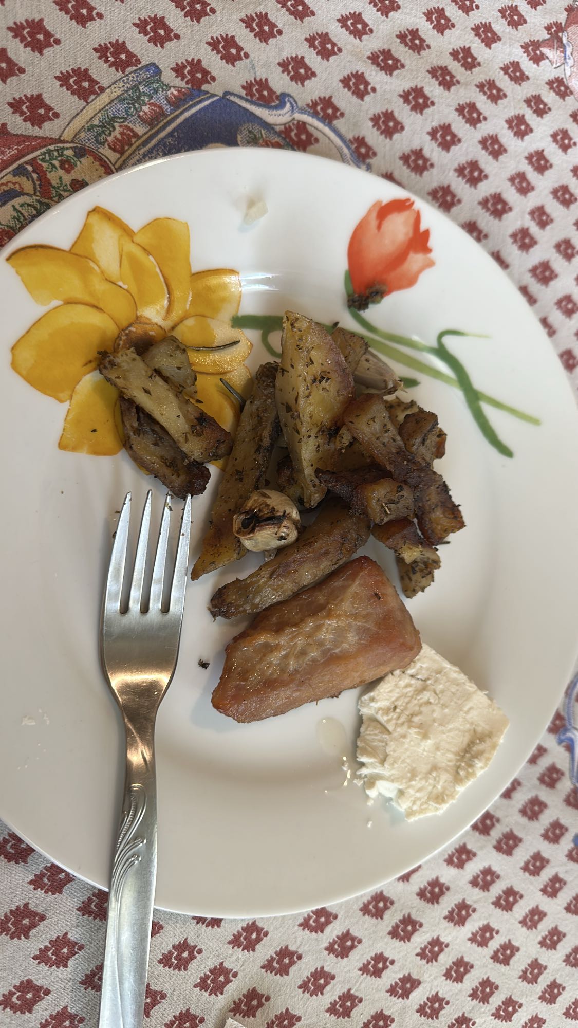 Chicken, potatoes, cheese