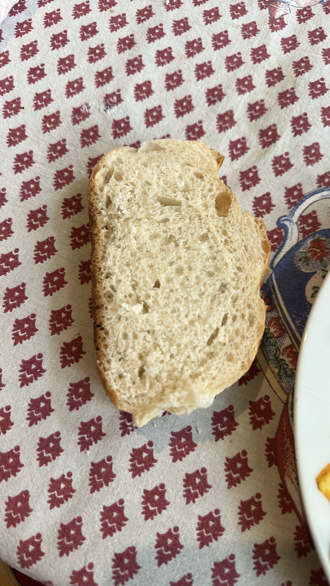 Slice of white bread