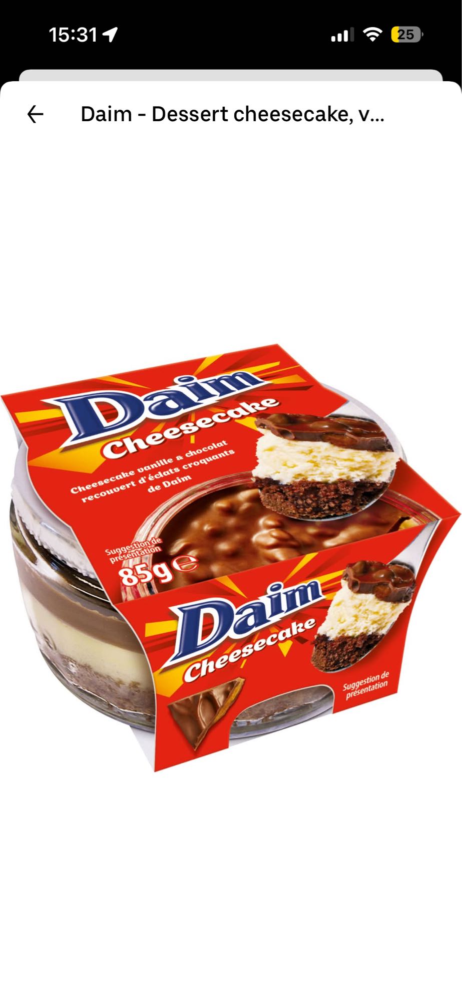 Cheesecake Daim