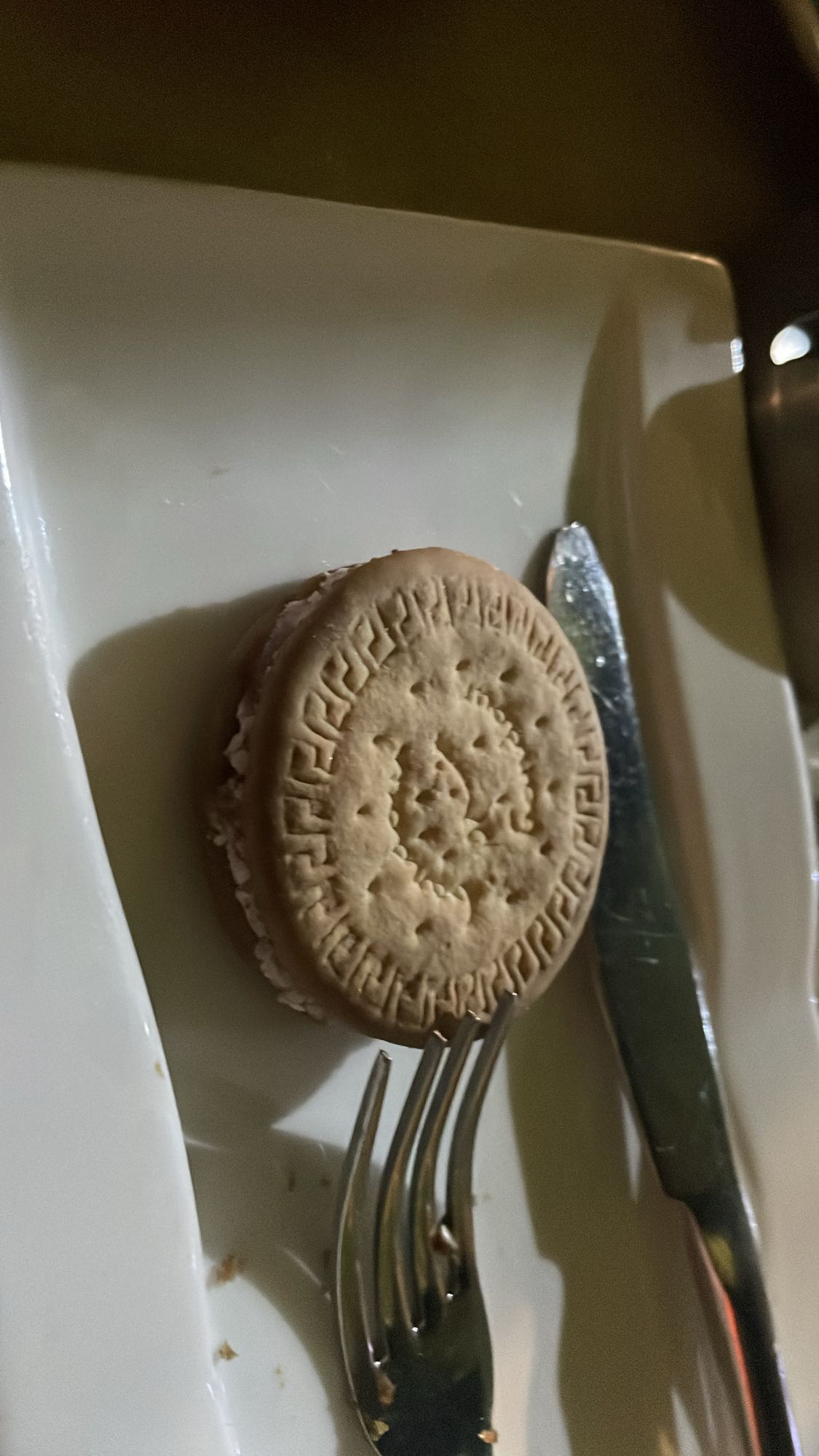 Biscuit ice cream sandwich