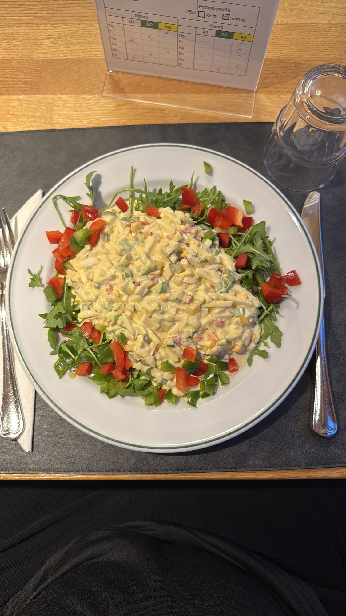 Eiersalat mit Rucola