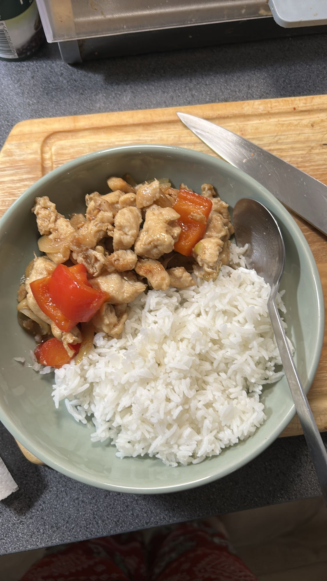 Kylling med ris og paprika