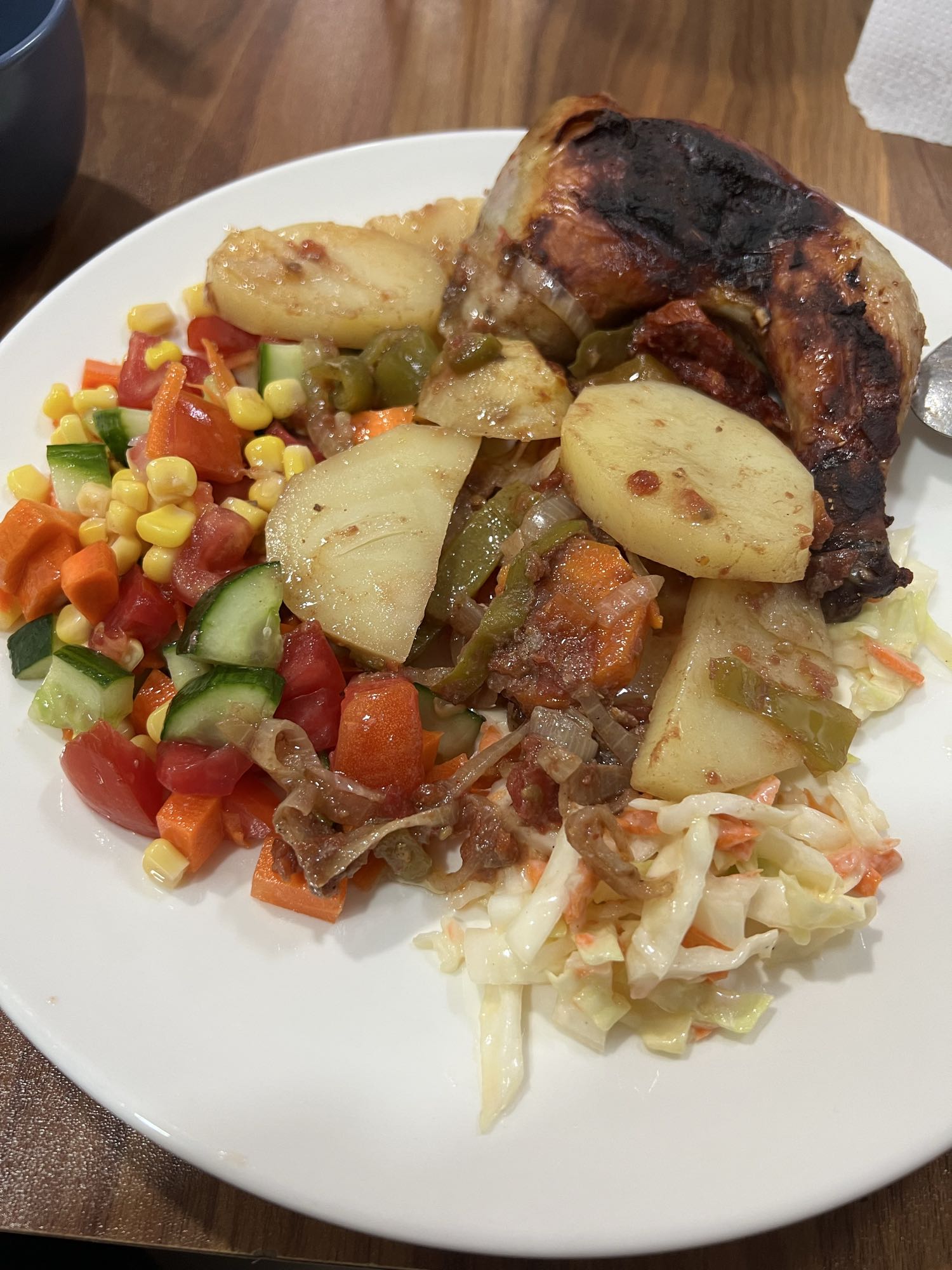 Roast Chicken & Veg Plate