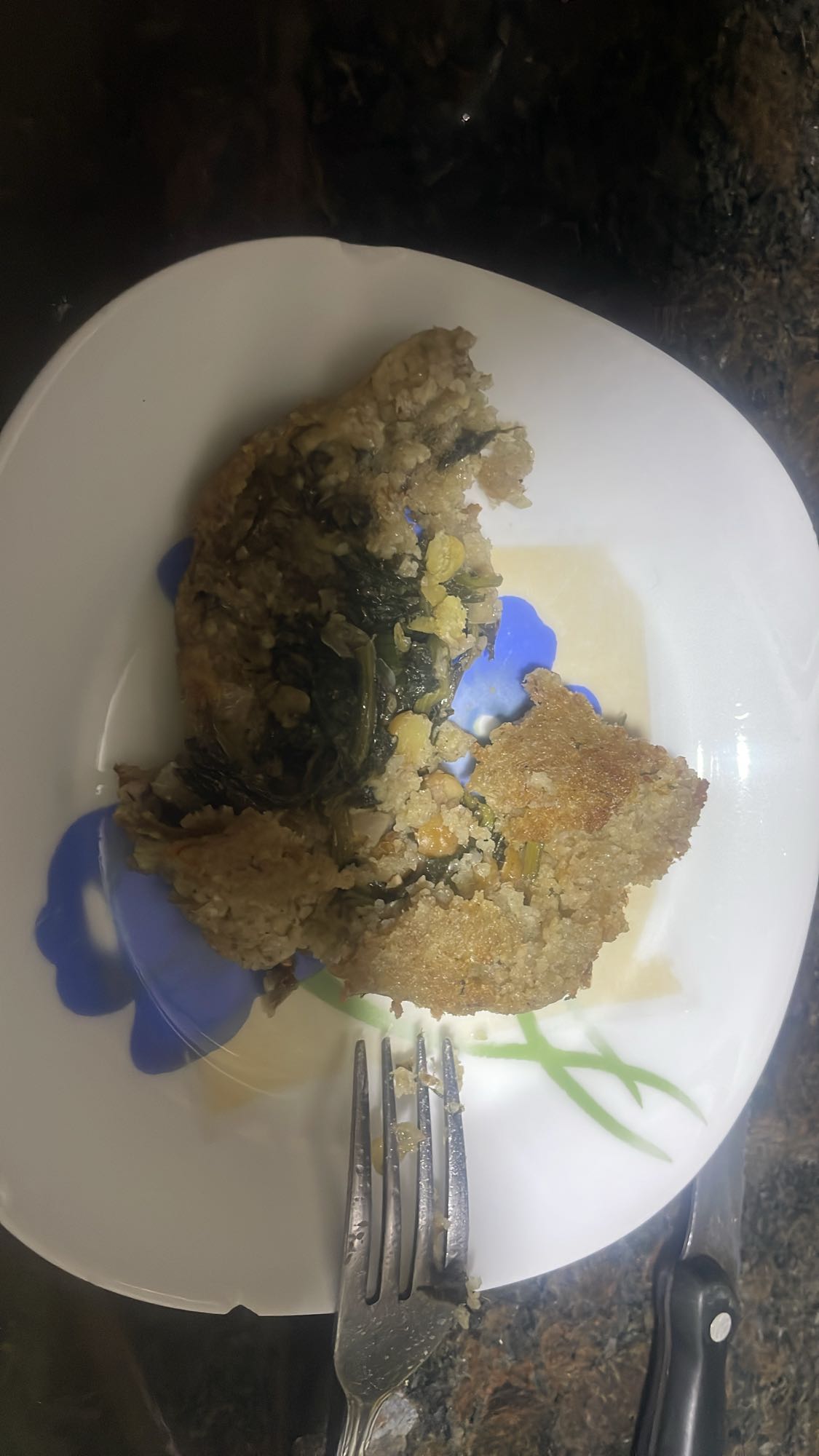 Vegetable casserole slice