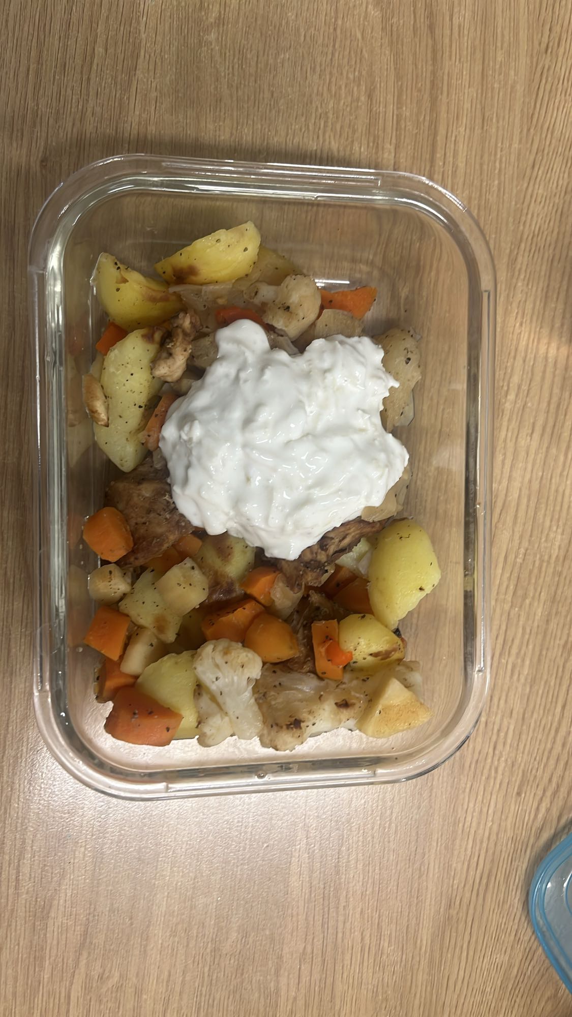 Kyckling med grönsaker & kvarg