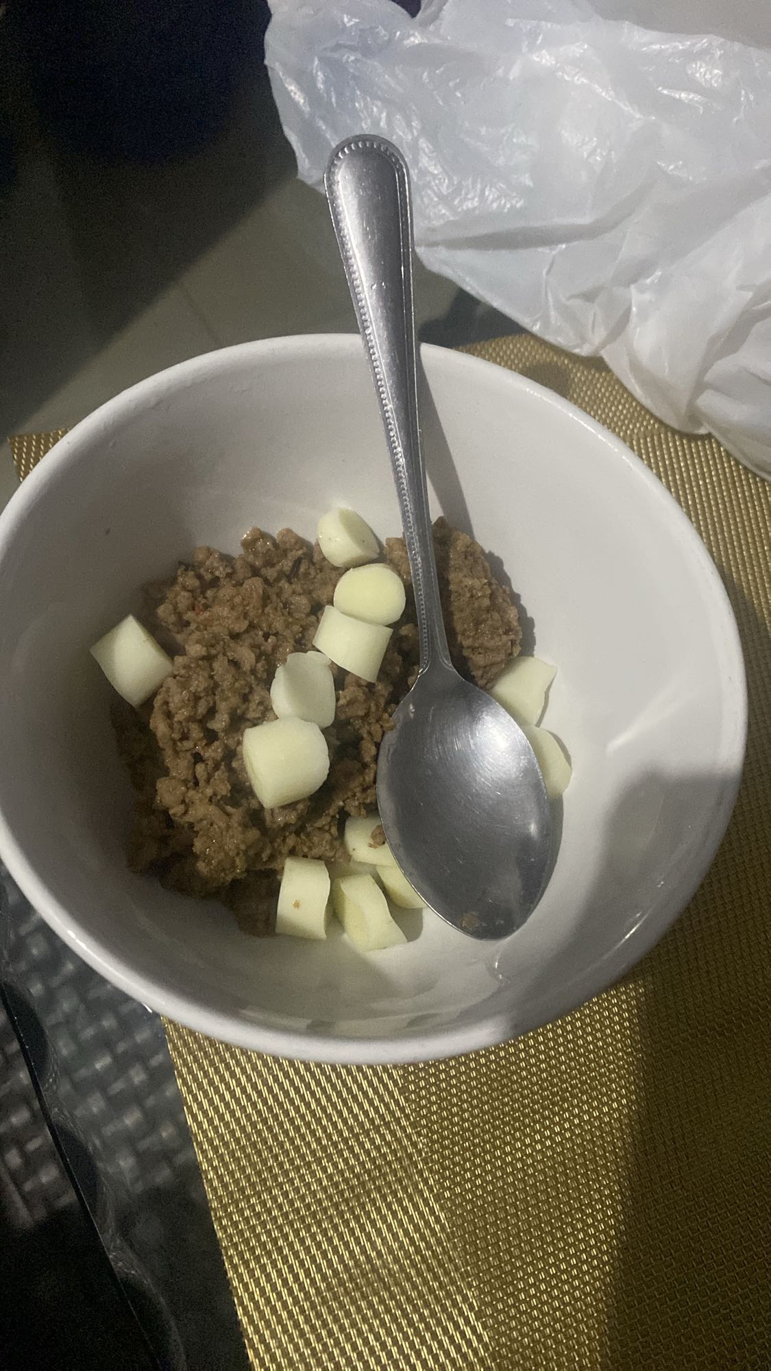 carne molida con queso