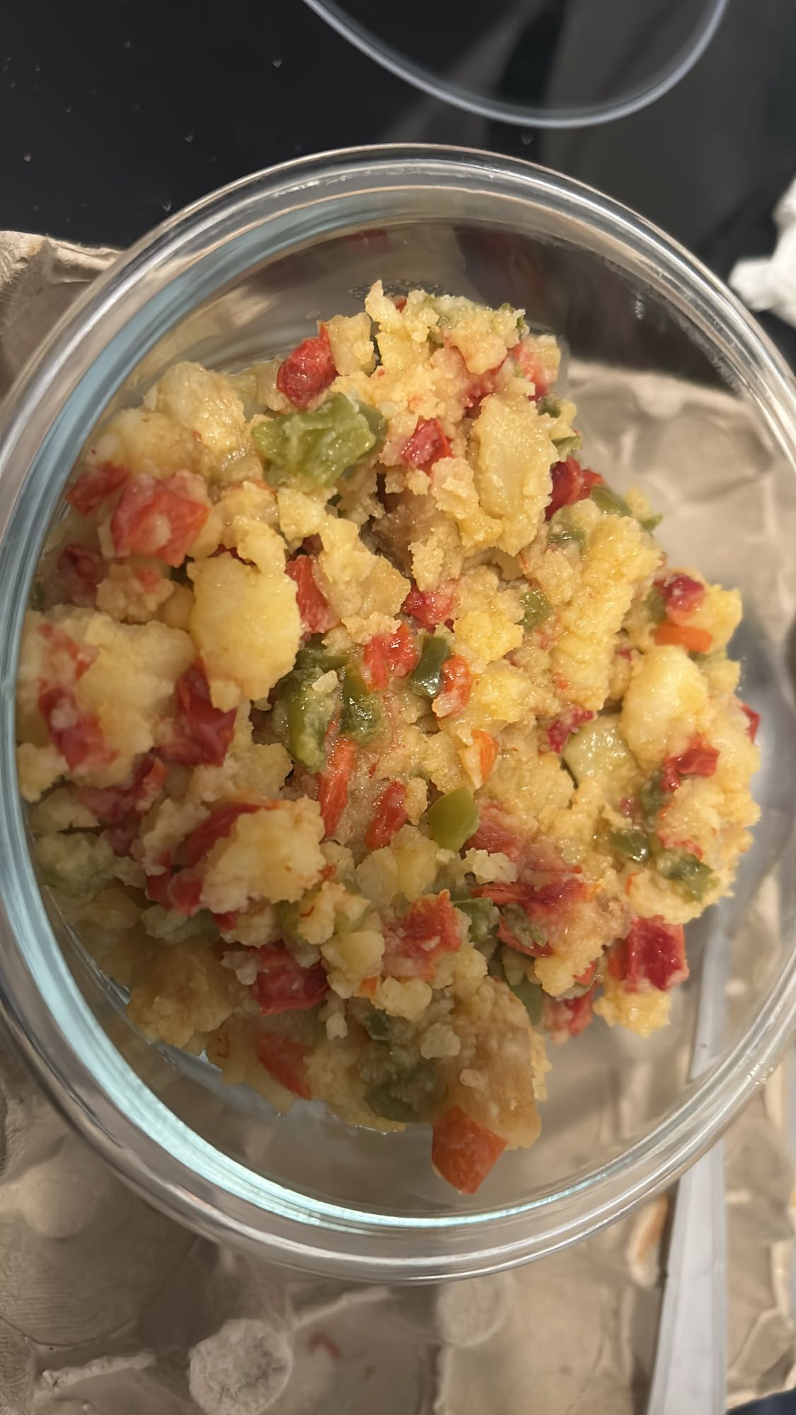 Écrasé de pommes de terre légumes