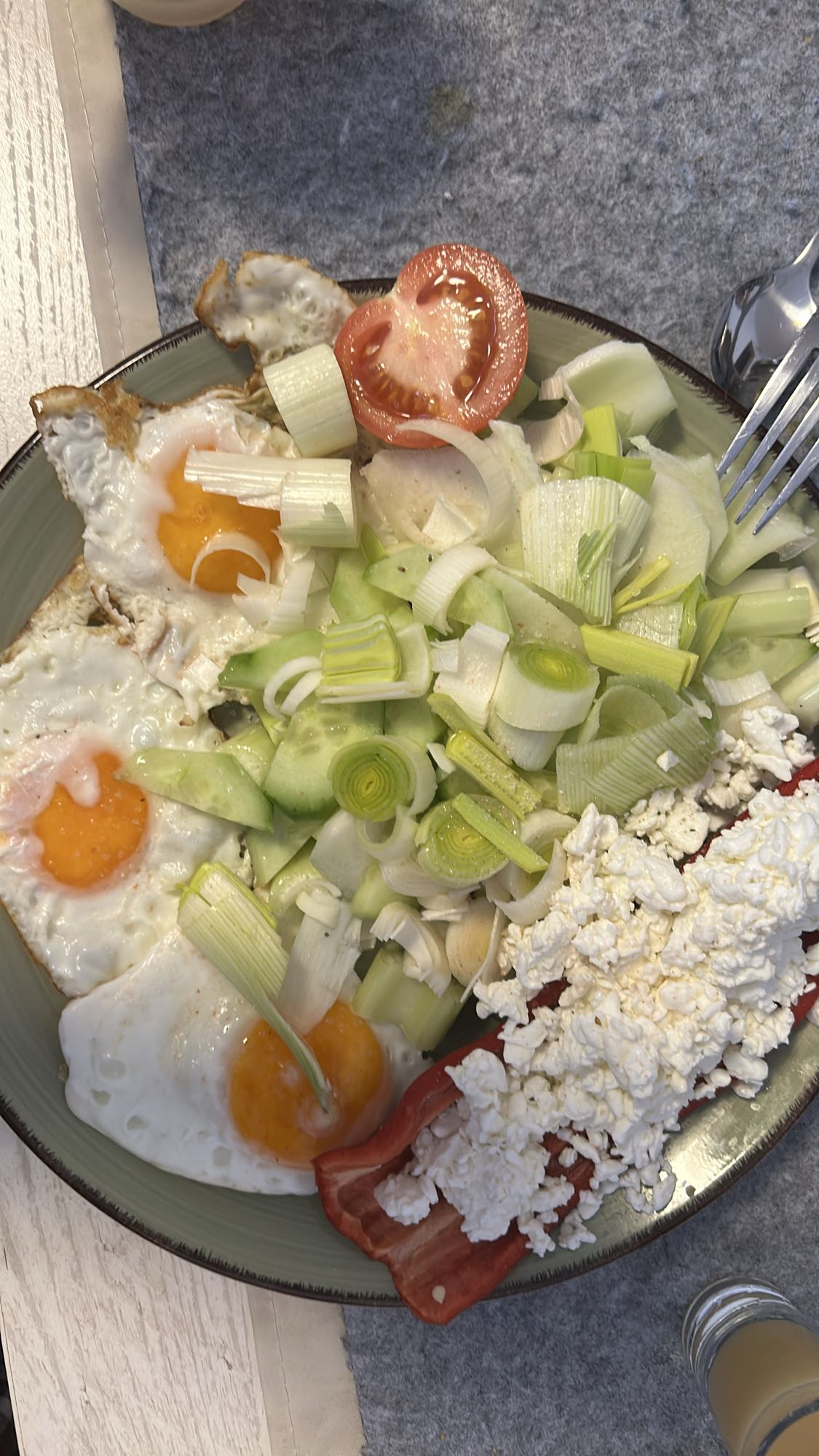 Desayuno saludable con huevos