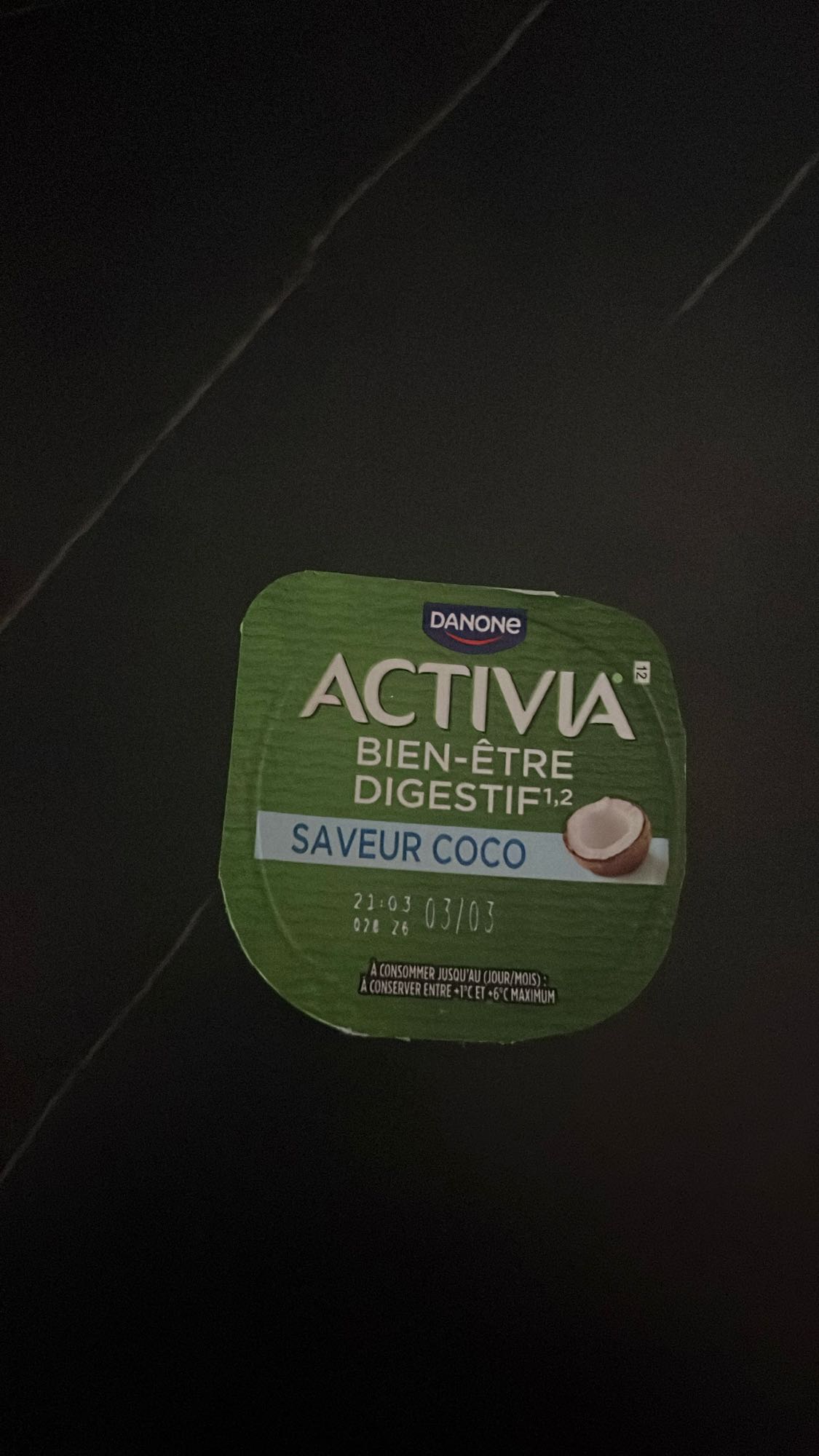 Yaourt coco Activia