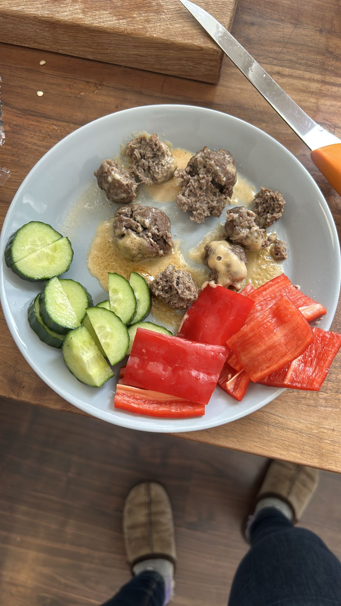 Köttbullar med grönsaker