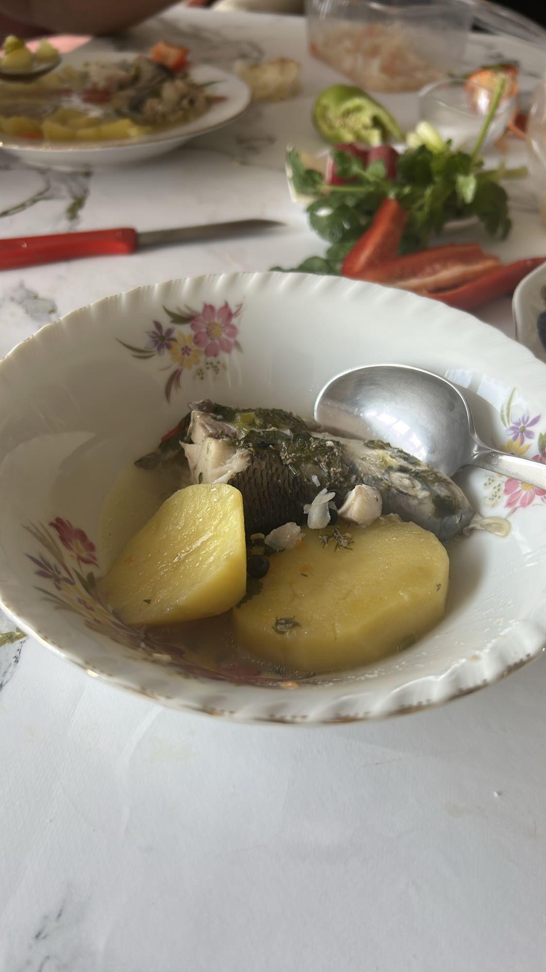 рыбный суп с картофелем