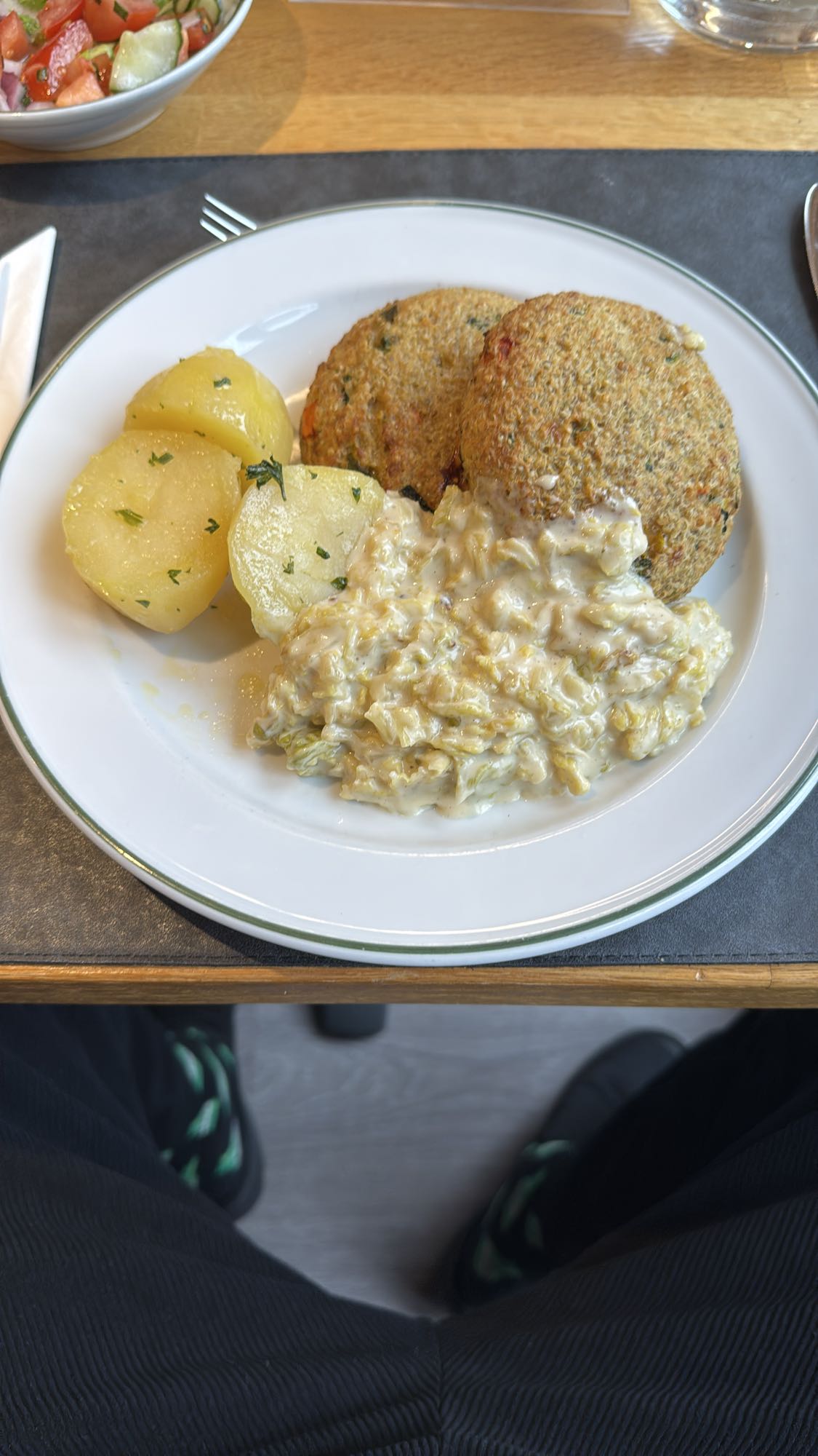 Gemüsepuffer mit Kartoffeln