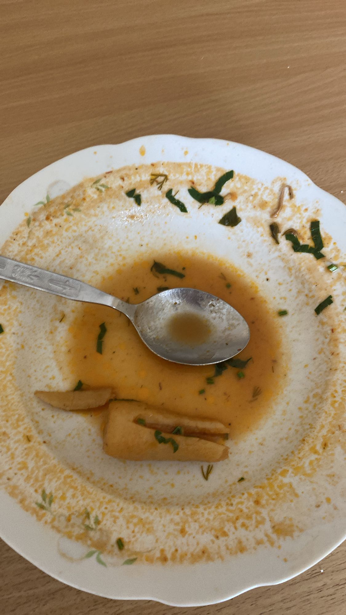 resztki zupy z makaronem