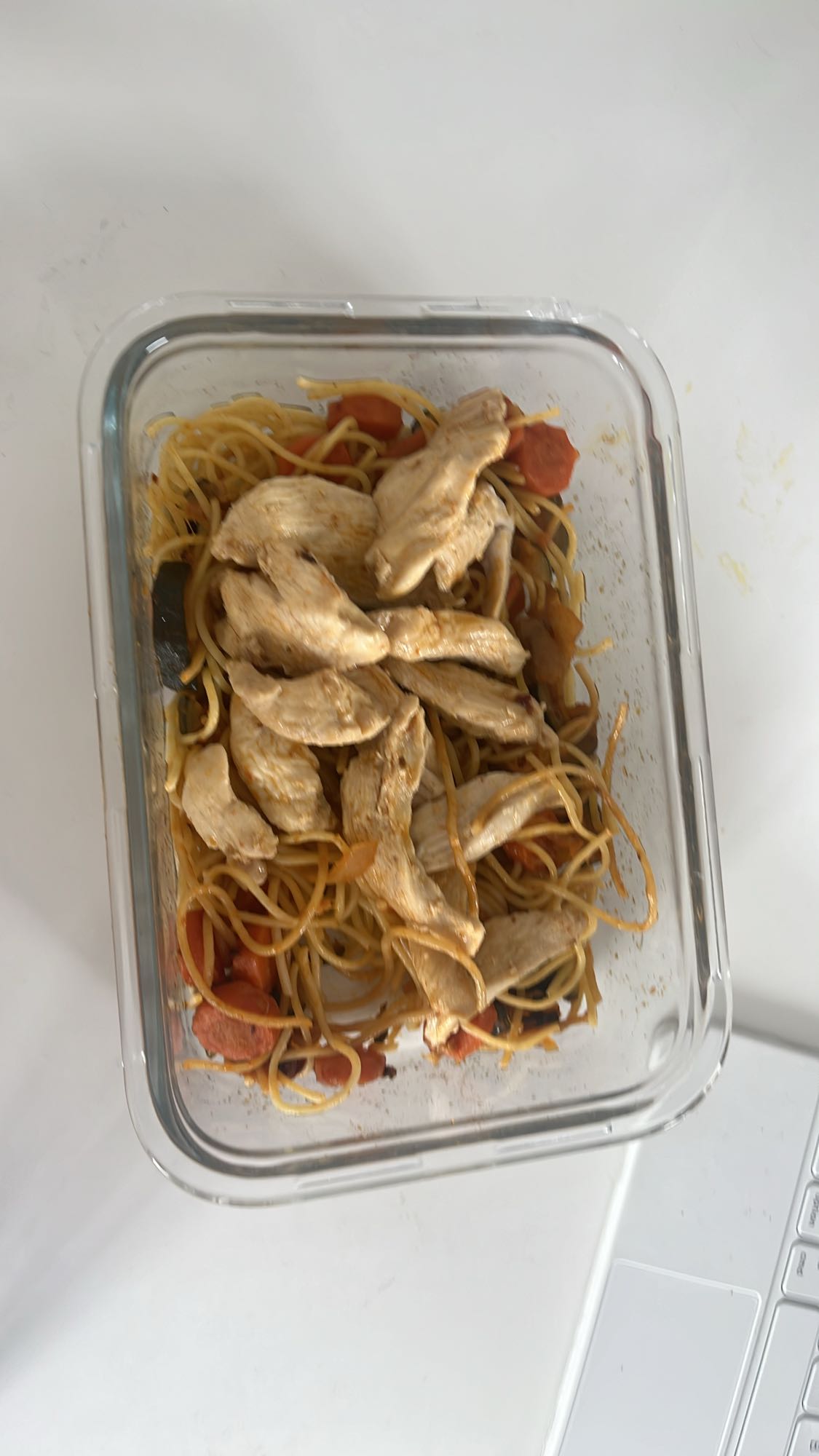 Poulet pâtes tomates