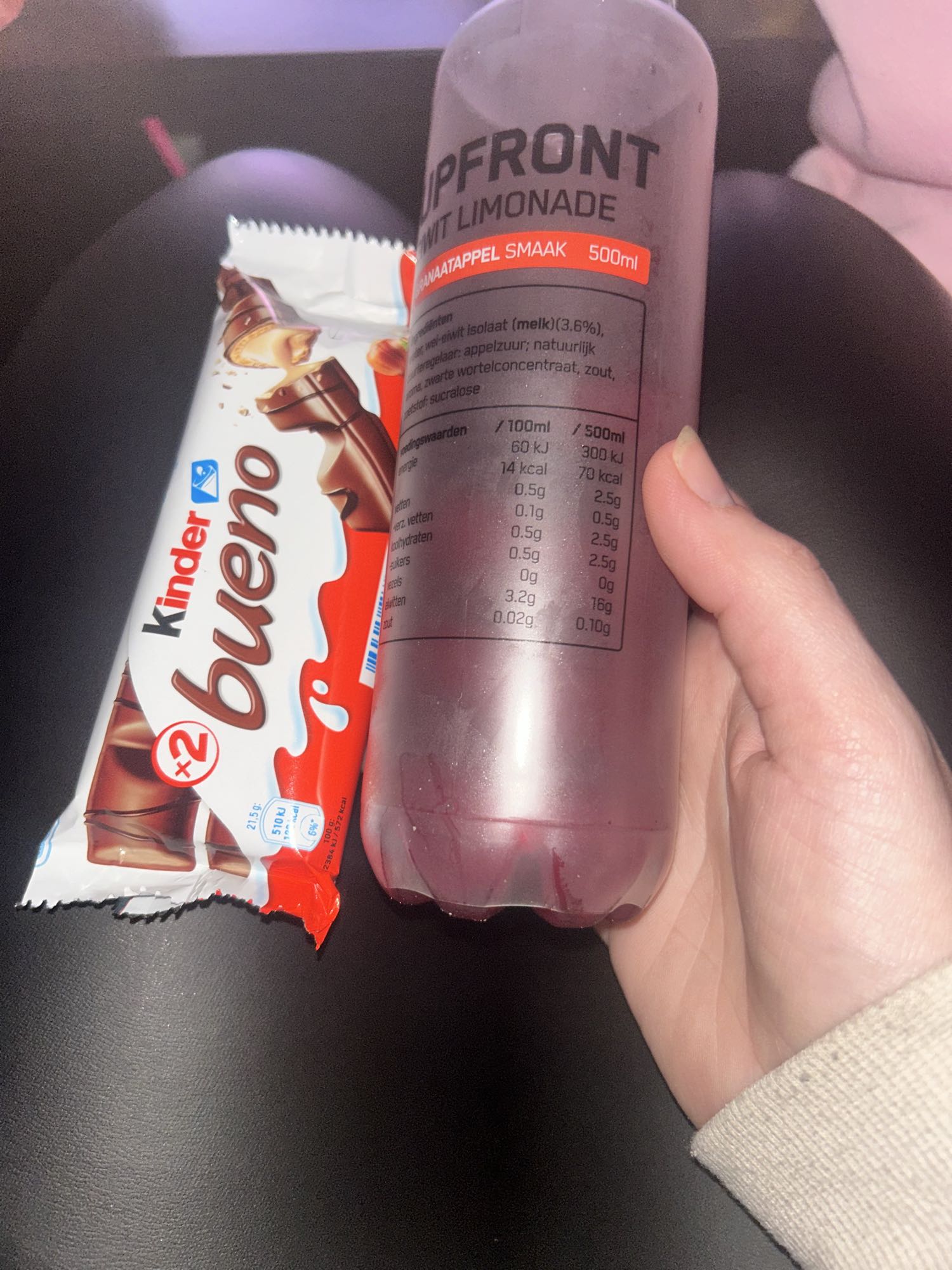 Kinder Bueno en limonade