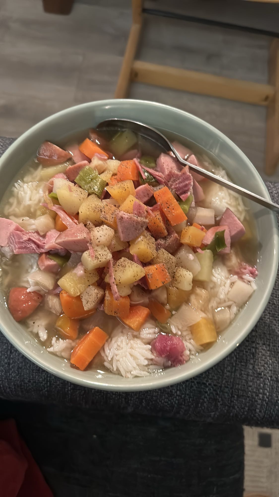 Kjøttsuppe med ris