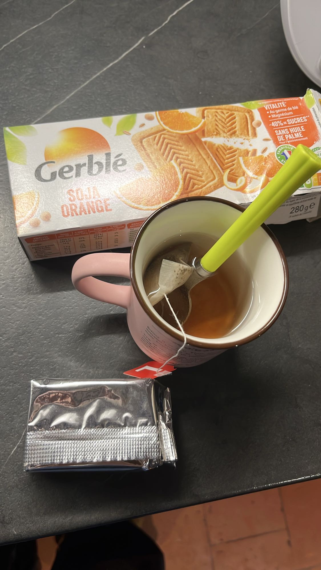 Biscuits soja orange et thé