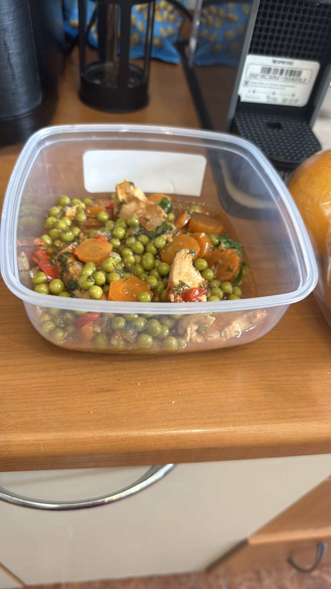 Mâncare de mazăre cu pui