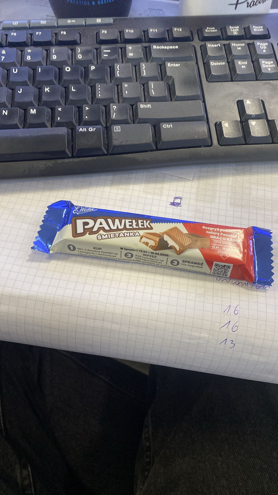 Pawełek Śmietanka baton