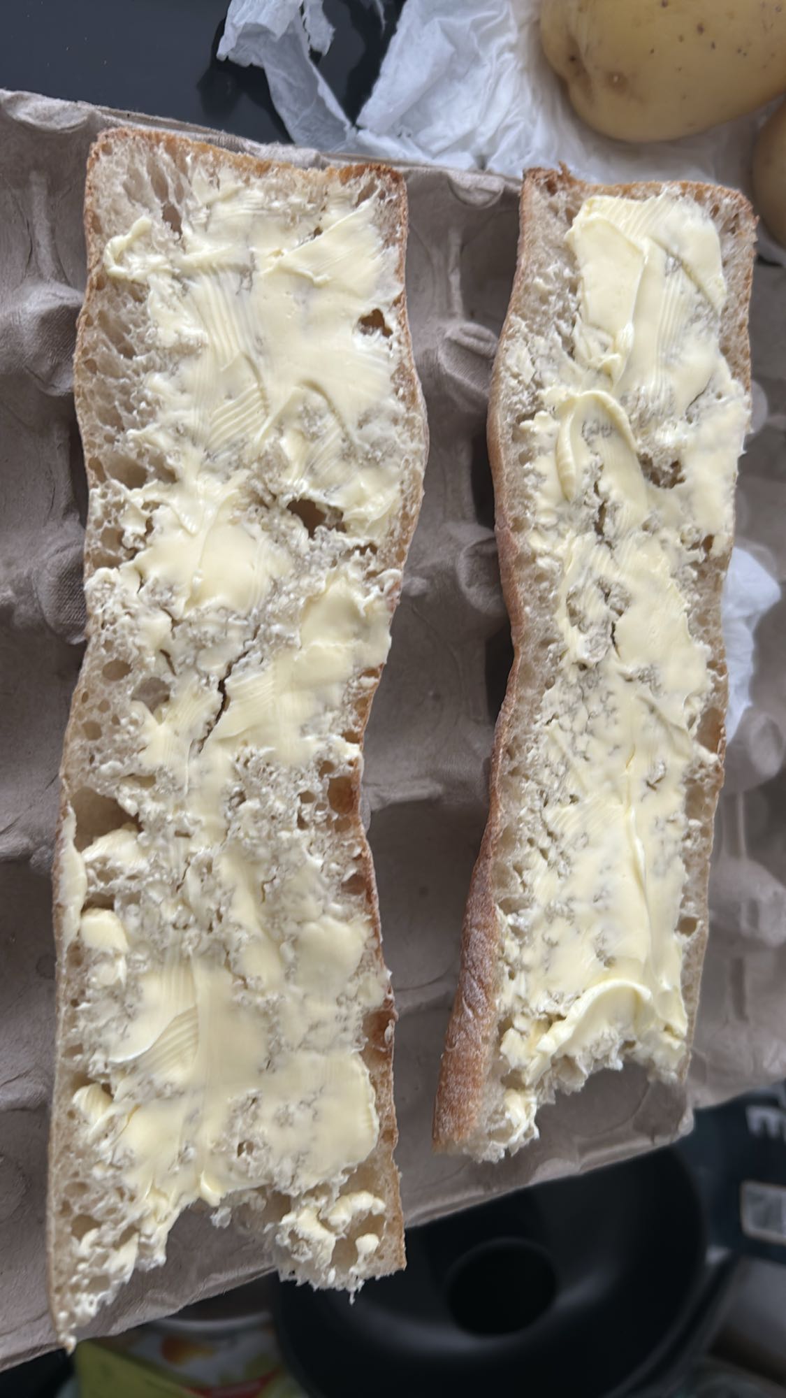 Baguette au beurre
