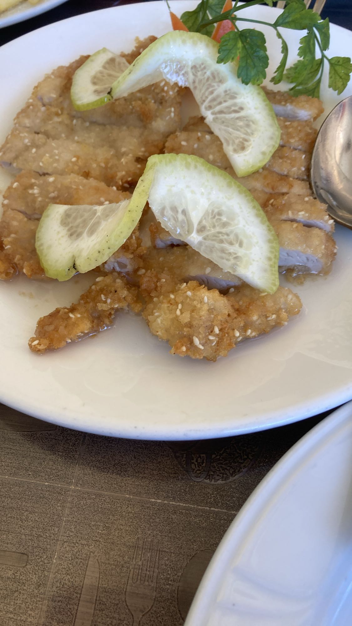 Friterad kyckling med citron